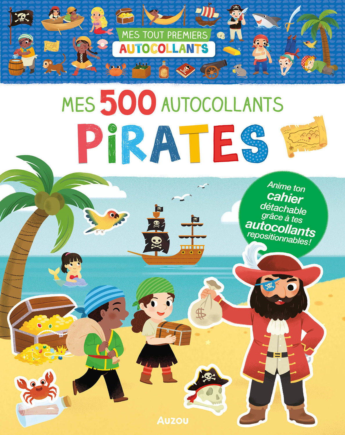 MES TOUT PREMIERS AUTOCOLLANTS - 500 AUTOCOLLANTS - LES PIRATES - Yi-Hsuan WU - AUZOU