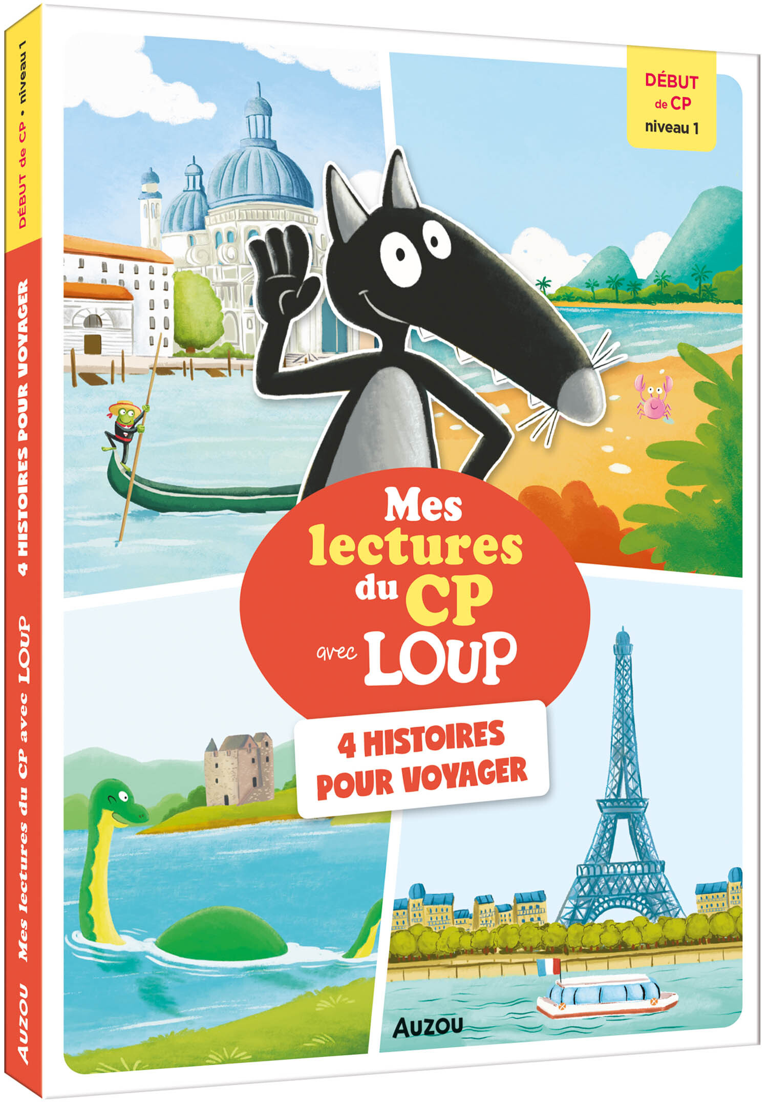 MES LECTURES DU CP AVEC LOUP - NIVEAU 1 - 4 HISTOIRES POUR VOYAGER - Orianne Lallemand - AUZOU