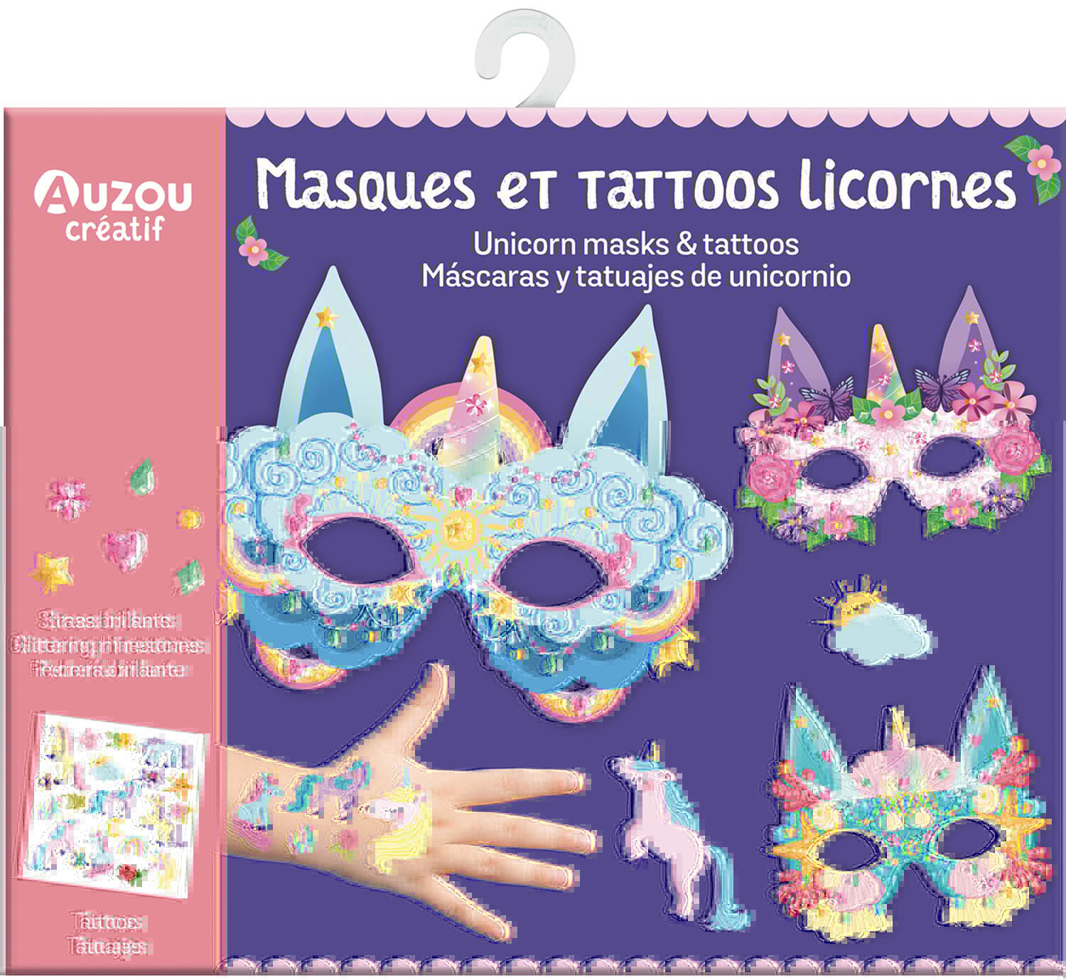 MA POCHETTE D'ARTISTE - MASQUES ET TATTOOS LICORNES - Ophelie Ortal - AUZOU