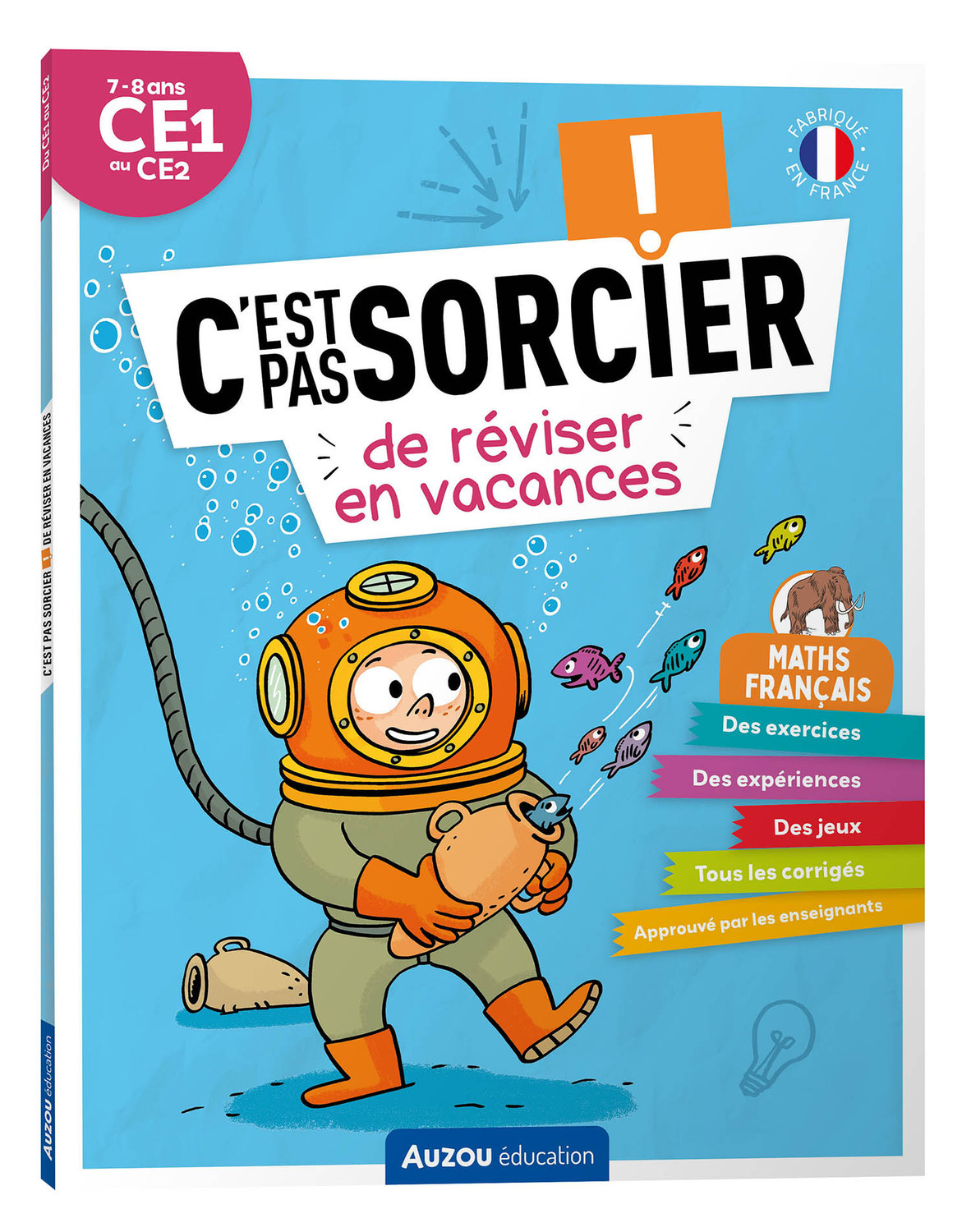 C'EST PAS SORCIER DE RÉVISER EN VACANCES - DU CE1 AU CE2 - CAHIER DE VACANCES 2025 - Alexia AVICE - AUZOU