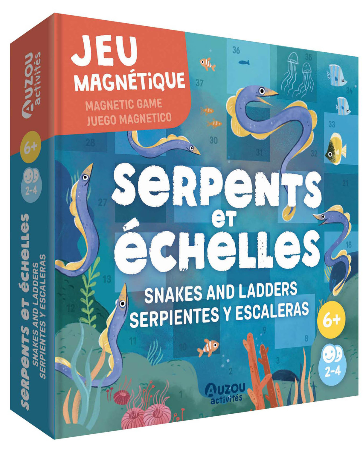 JEU MAGNÉTIQUE - SERPENTS ET ÉCHELLES - Patri De Pedro - AUZOU