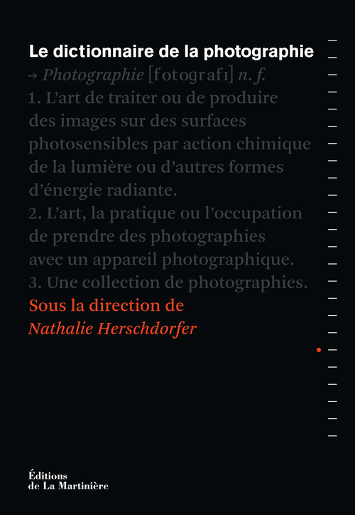 Le Dictionnaire de la photographie - Nathalie Herschdorfer - MARTINIERE BL