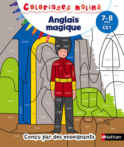 Coloriages Malins Anglais Magique CE1 - Sandrine Guillore-Chotard - NATHAN