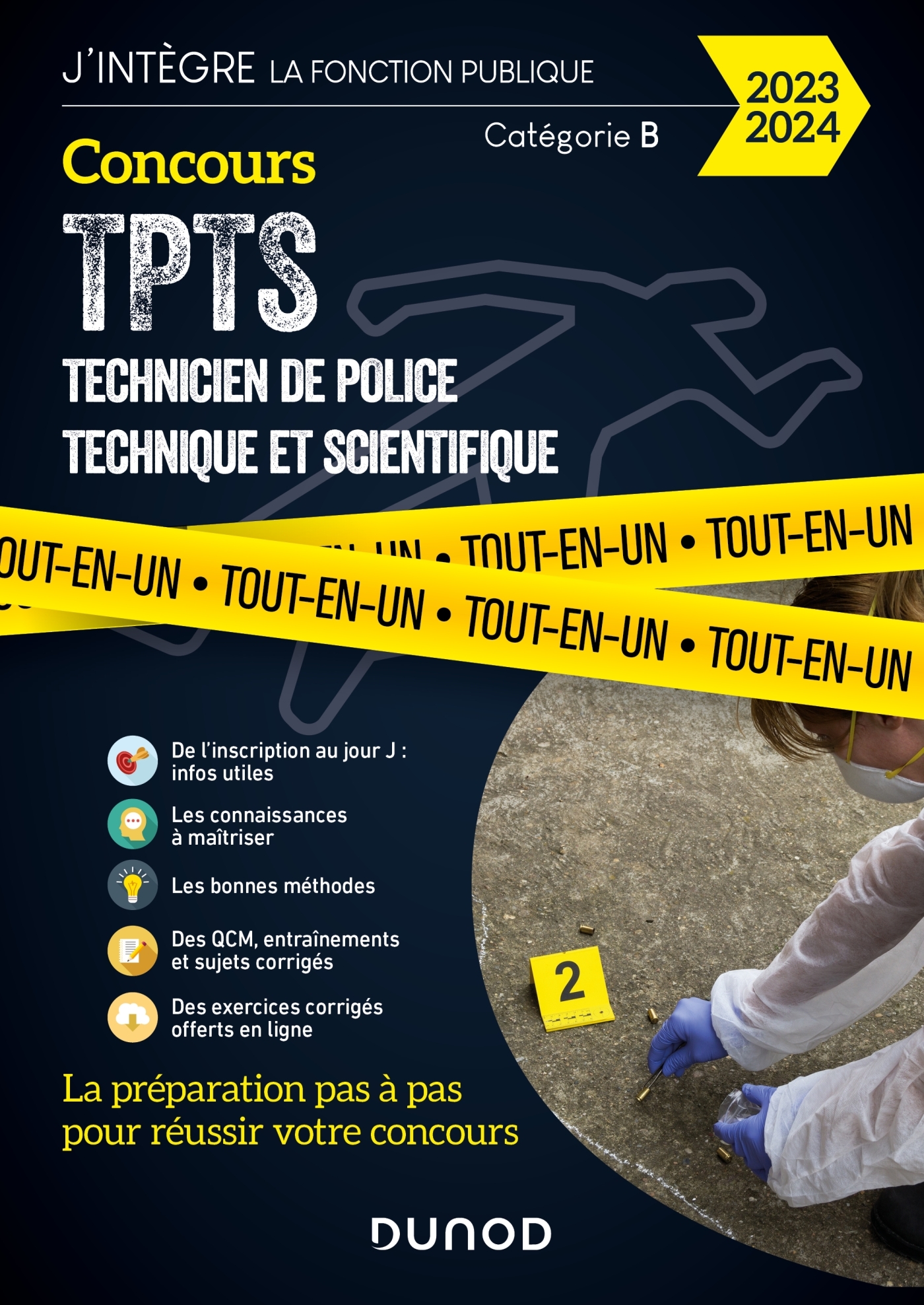 Concours TPTS  - Technicien Police technique et scientifique - 2023-2024 - Sébastien Aguilar - DUNOD