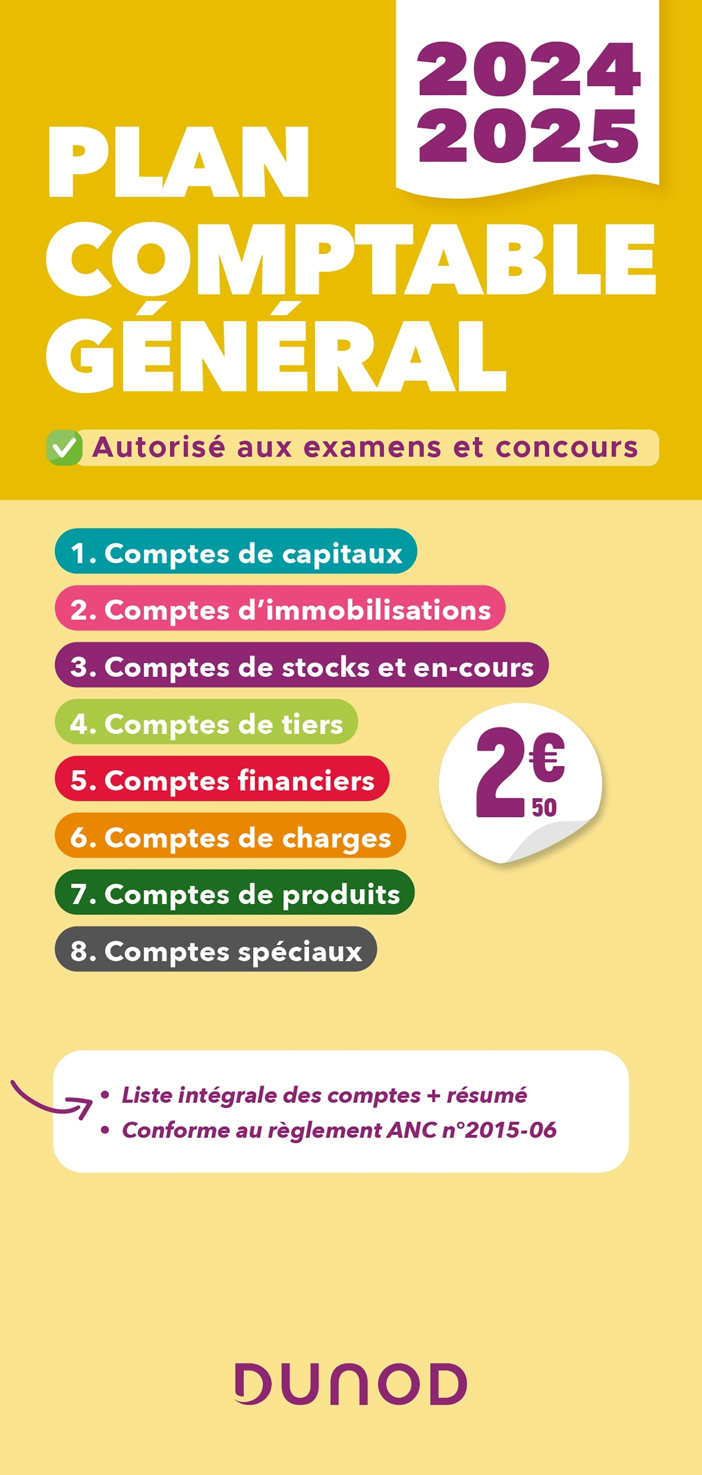 Plan comptable général - PCG - 2024-2025 - Charlotte Disle - DUNOD