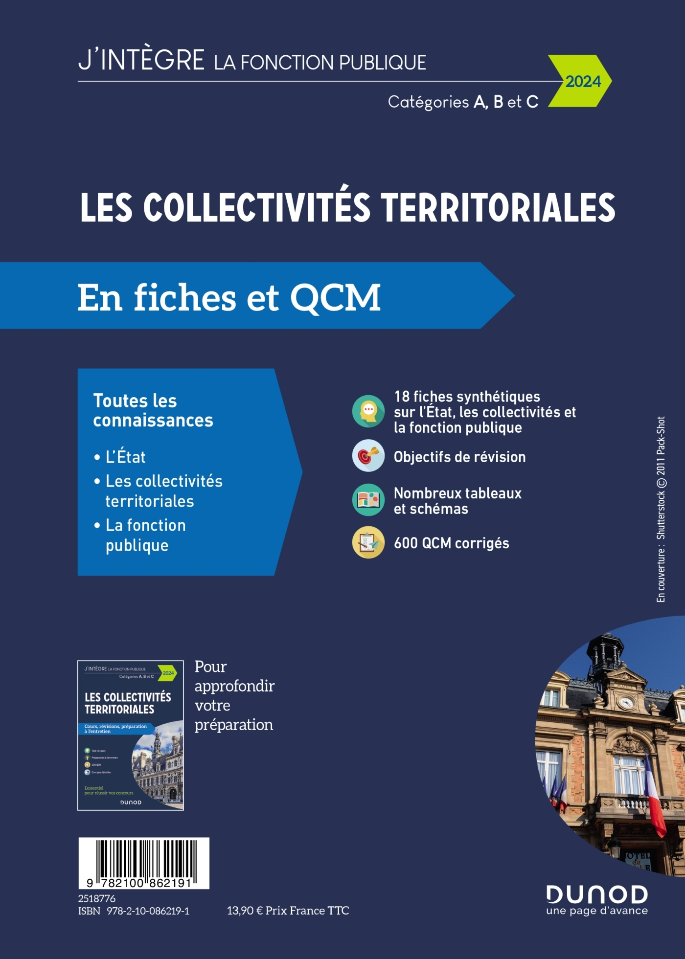 Les collectivités territoriales en fiches et QCM - 2024 - Odile Meyer - DUNOD