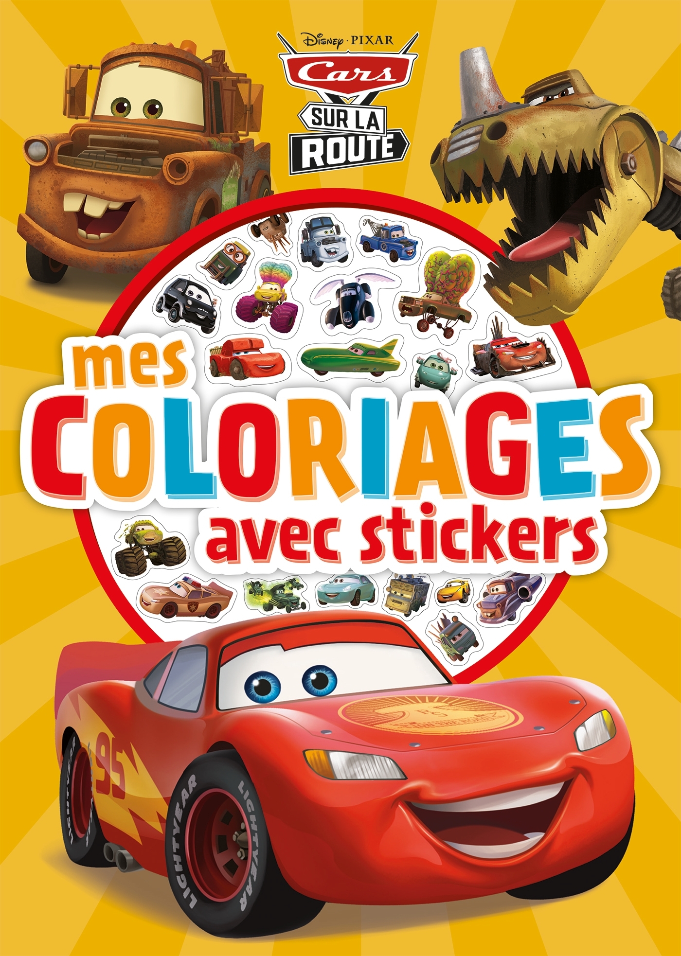 CARS - Mes coloriages avec stickers - Cars sur la route - Disney Pixar - XXX - DISNEY HACHETTE