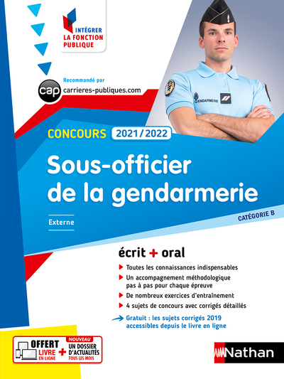 Concours Sous-officier de la gendarmerie 2021/2022- Cat B N°23 (Intégrer fonction publique) 2020 - François Louvrier - NATHAN