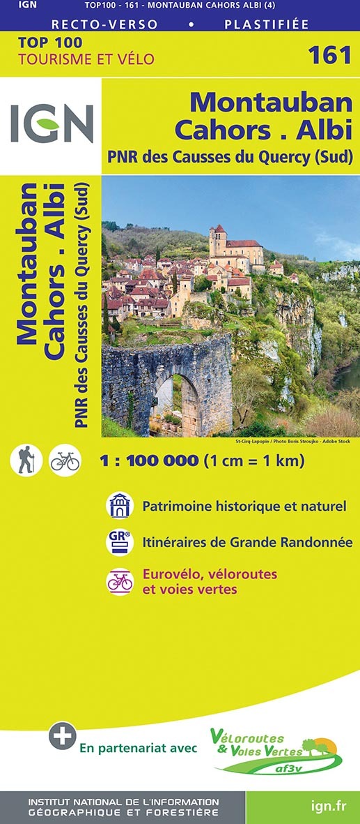 Top100161 Montauban / Cahors / Albi  1/100.000 - XXX - IGN