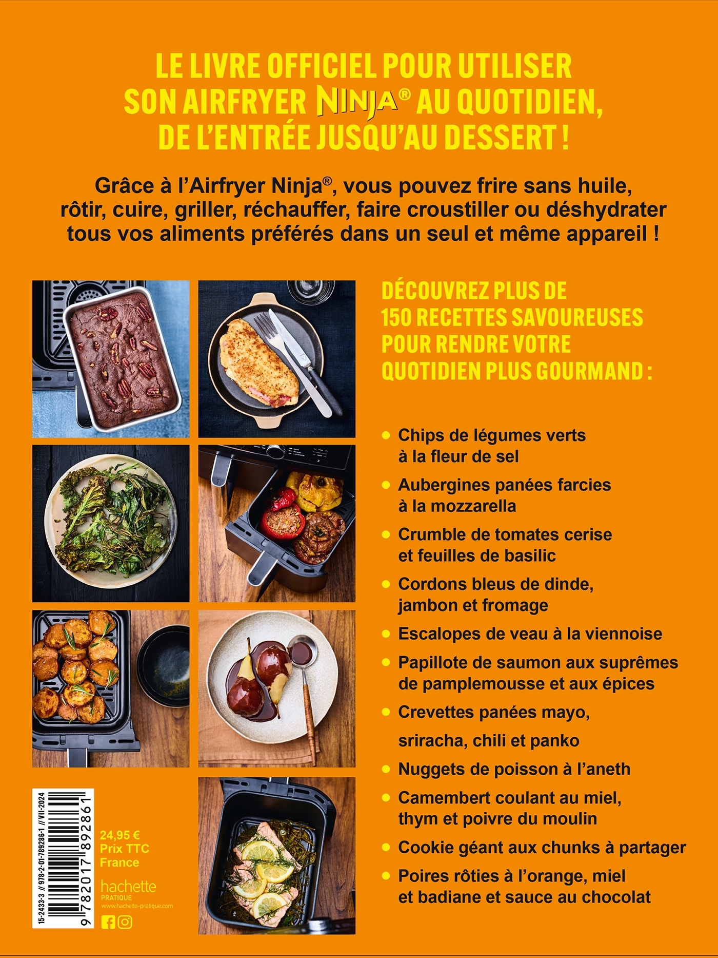 NINJA LE LIVRE OFFICIEL : On peut tout faire au Airfryer ! - Stéphanie Turckheim - HACHETTE PRAT