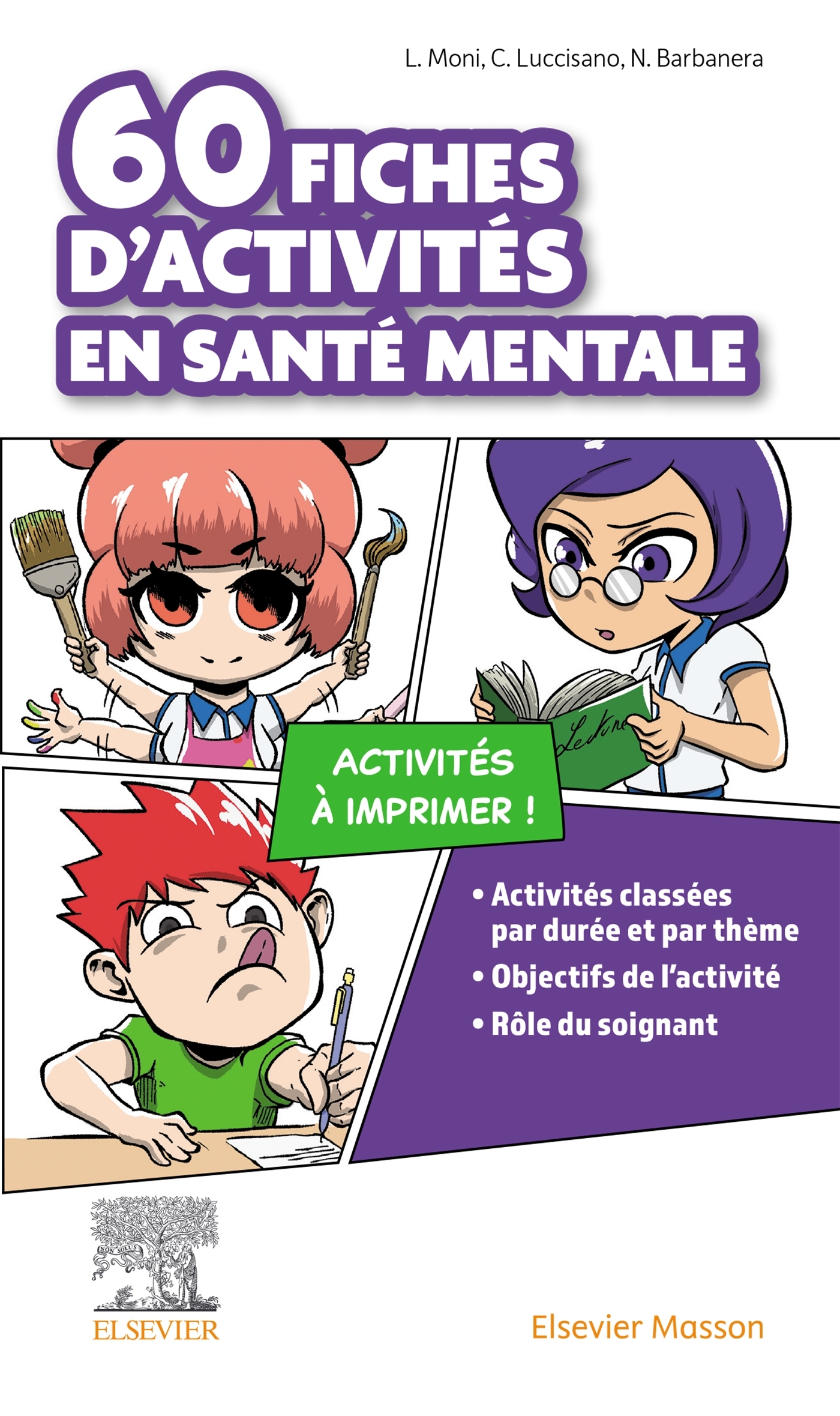 60 fiches d'activités en santé mentale - Louana Moni - MASSON