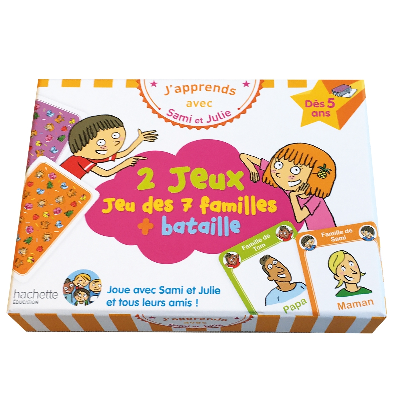 J'apprends avec Sami et Julie : Jeu des 7 familles + bataille - Thérèse Bonté - HACHETTE EDUC