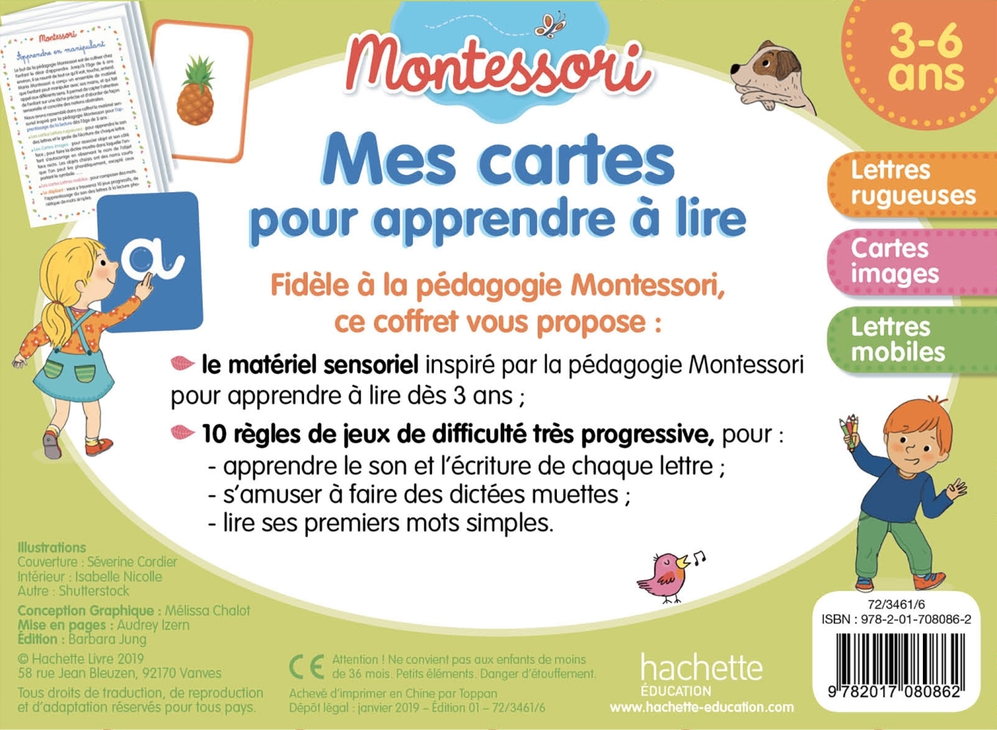 Montessori Mes cartes pour apprendre à lire 3-6 ans -   - HACHETTE EDUC