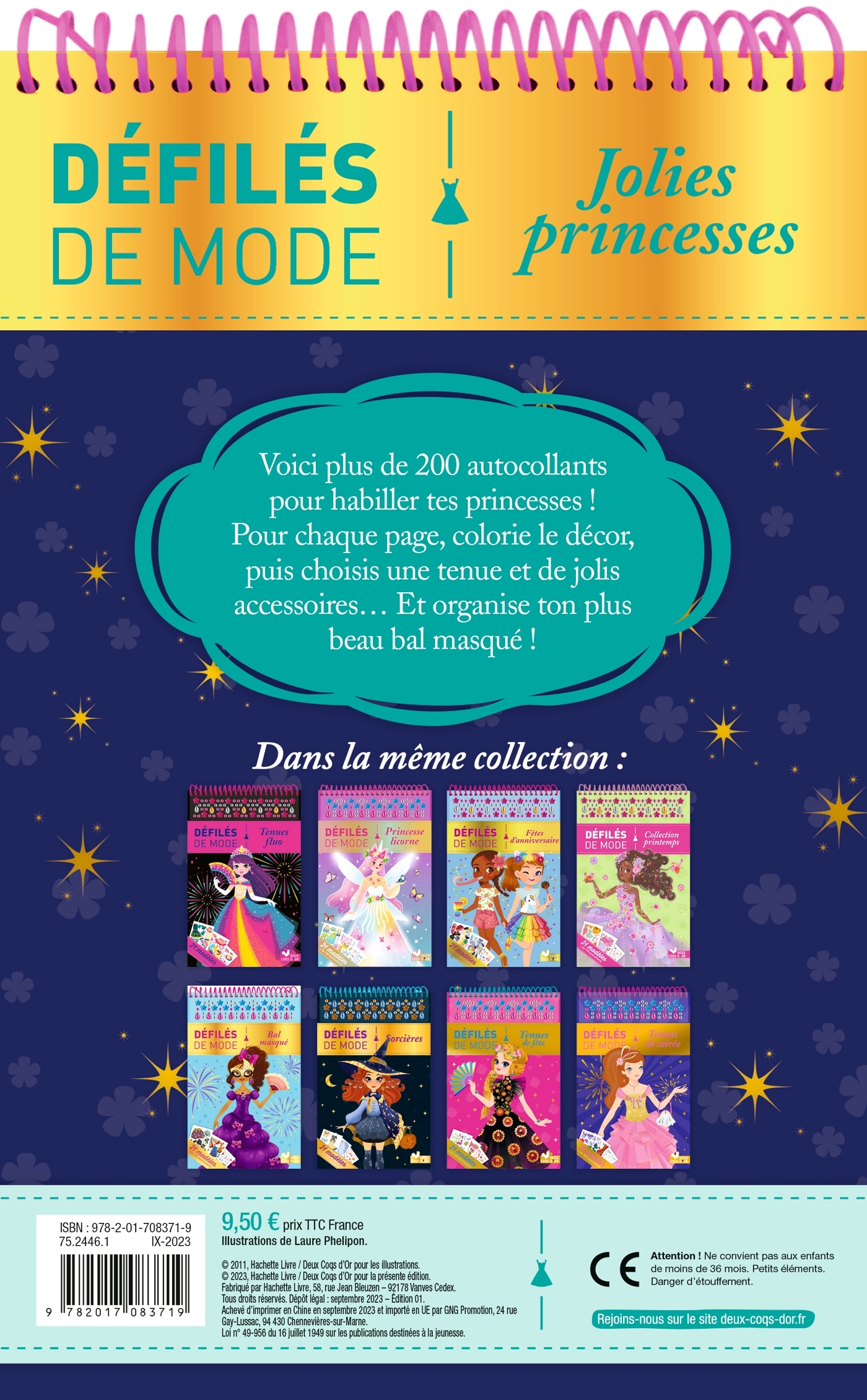 Jolies princesses - livre à spirale - Laure Phelipon - DEUX COQS D OR