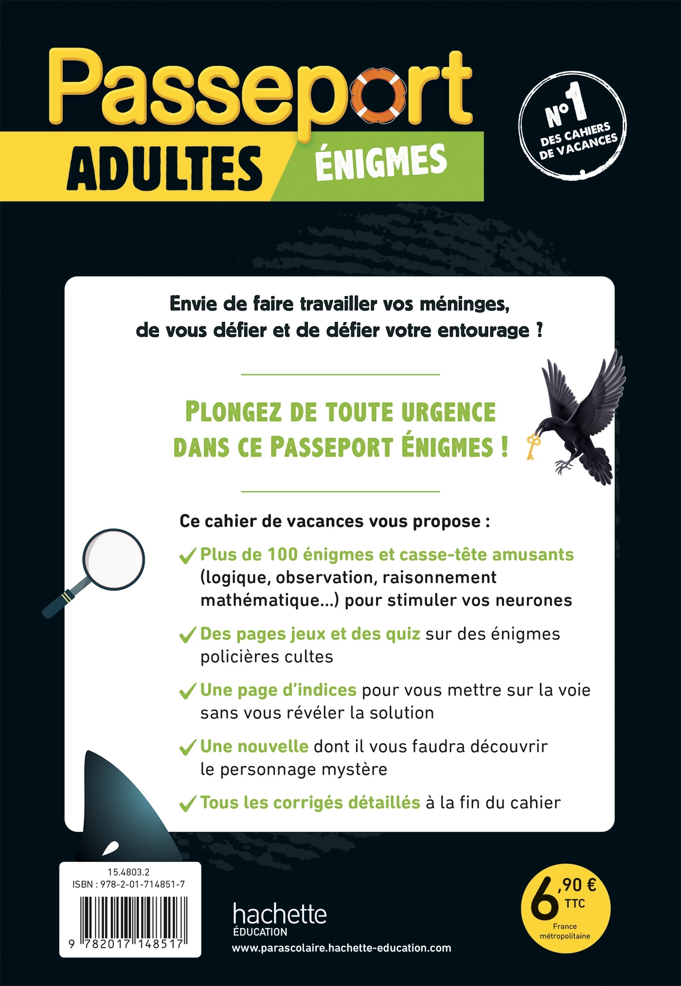 Passeport Adultes - Enigmes - Cahier de vacances 2024 - Agnès Scotto-Gabrielli - HACHETTE EDUC