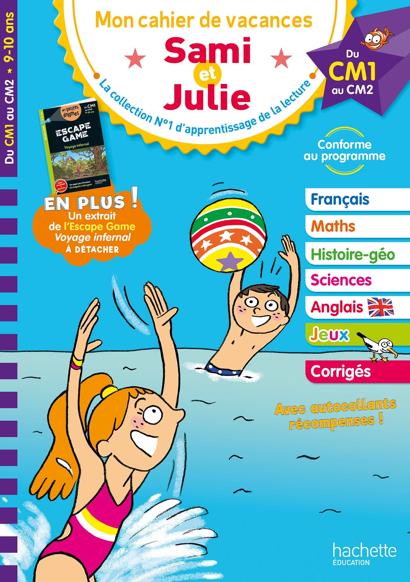 Sami et Julie - Du CM1 au CM2 - Cahier de vacances 2024 - Alain Boyer - HACHETTE EDUC