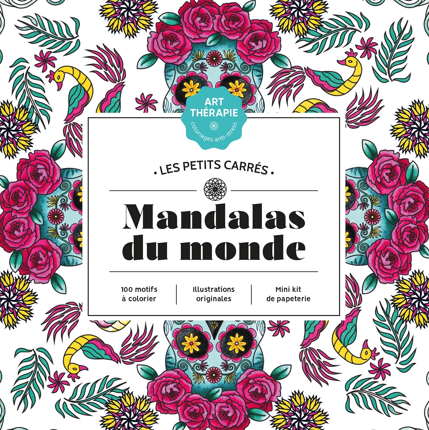 Les petits carrés d'Art-thérapie Mandalas du monde - Aurélia Bertrand - HACHETTE HEROES