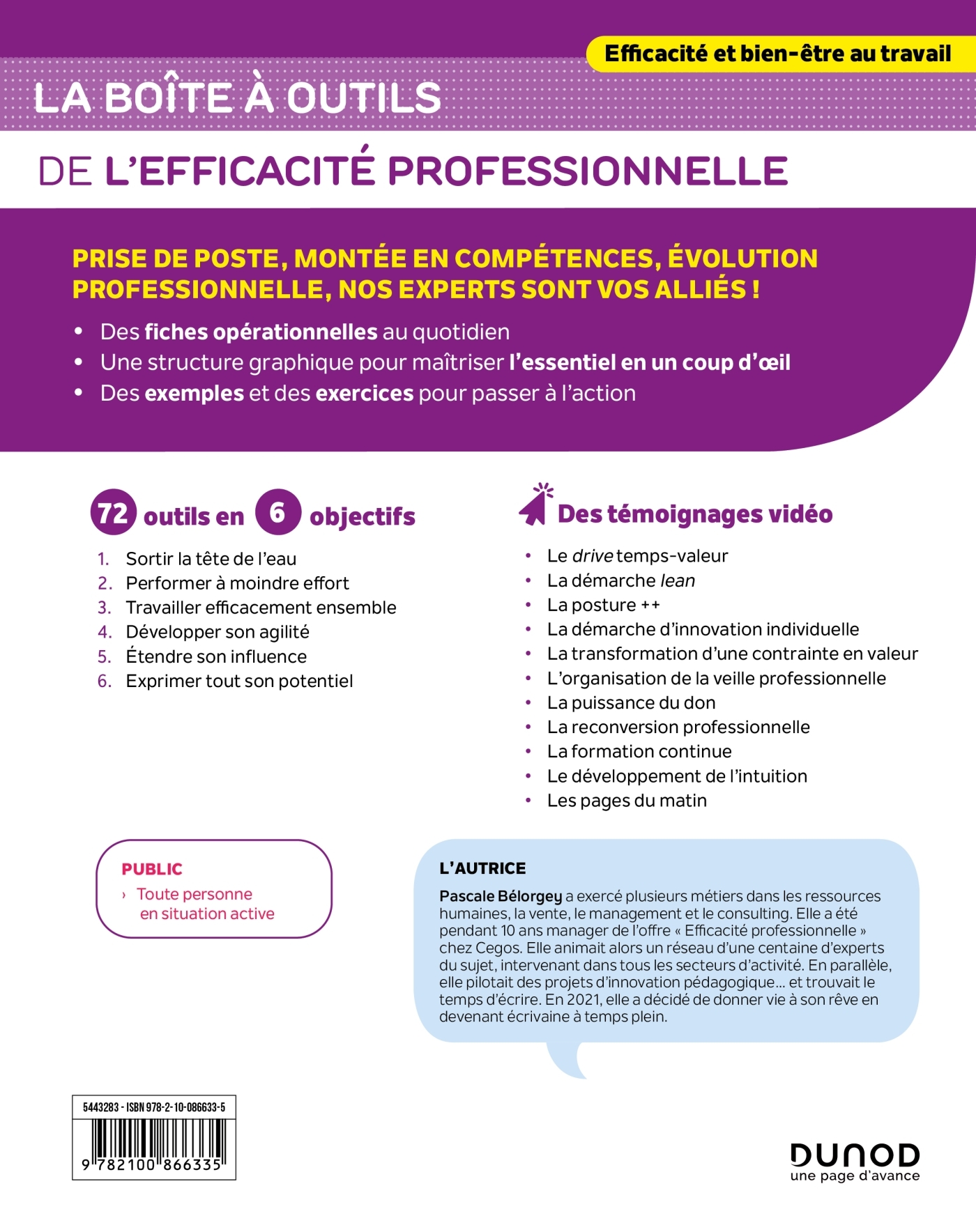 La boîte à outils de l'Efficacité professionnelle - 2e éd. - Pascale Bélorgey - DUNOD