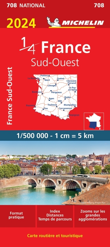 Carte Nationale France Sud-Ouest 2024 - XXX - MICHELIN