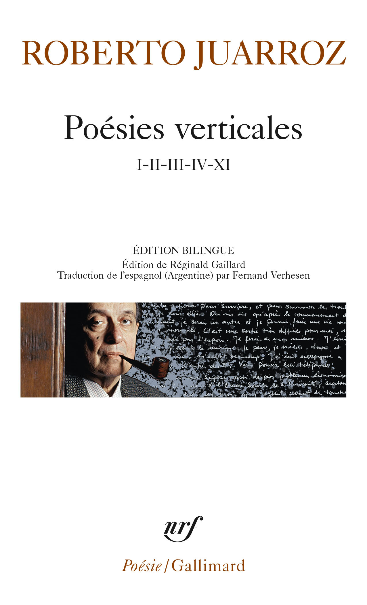 Poésies verticales - Roberto Juarroz - GALLIMARD