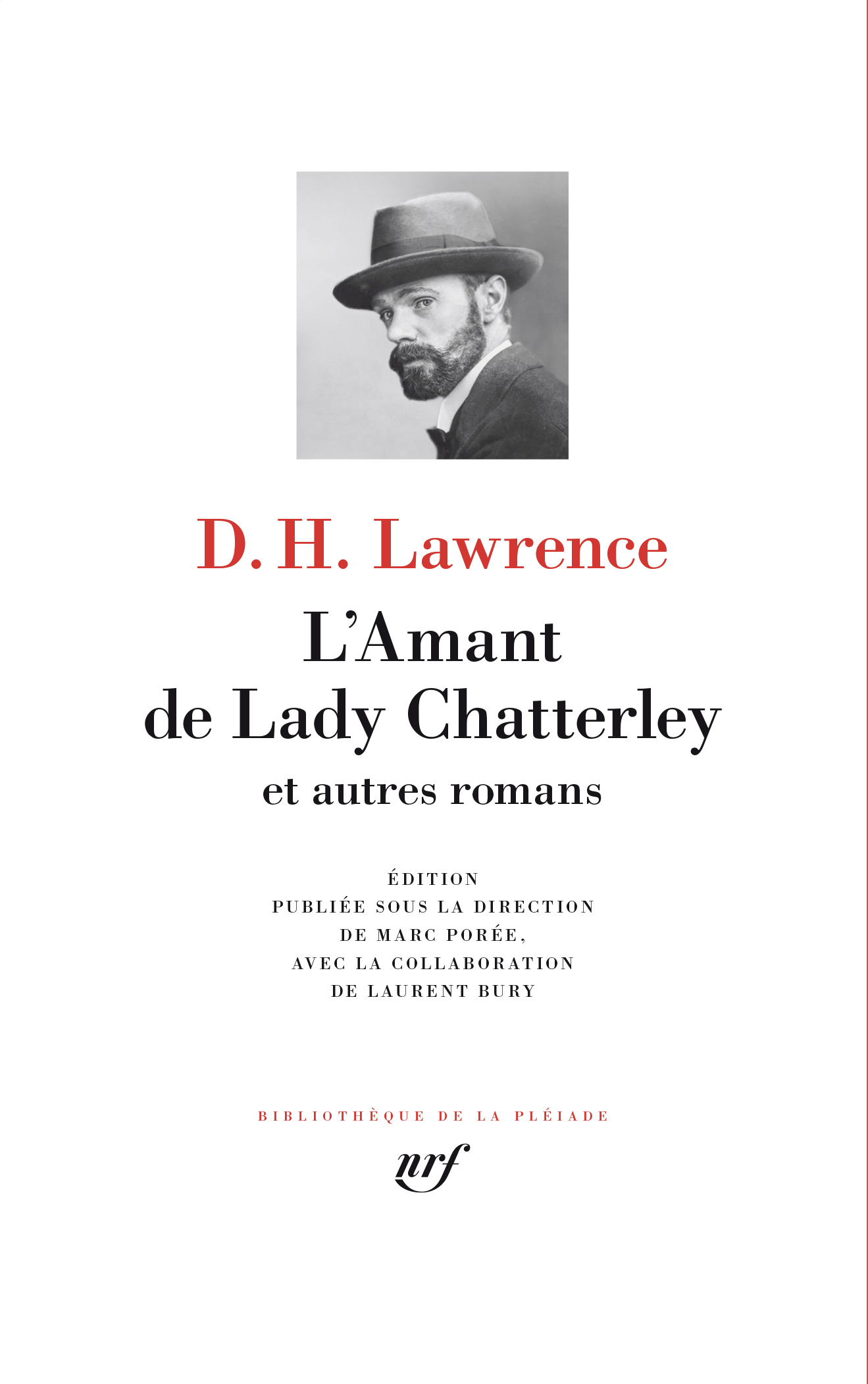 L'Amant de Lady Chatterley et autres romans -  D.H. LAWRENCE - GALLIMARD