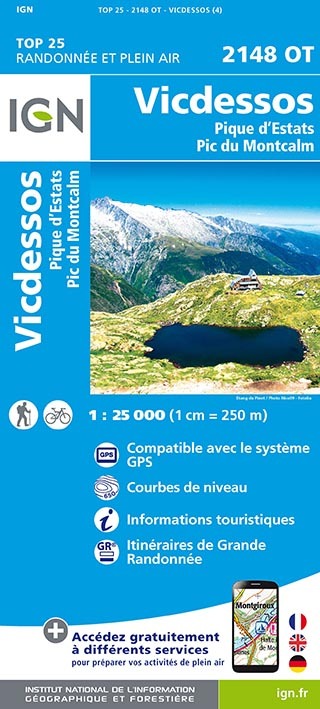 2148Ot Vicdessos.Pique D'Estats Et Pic Du Montcalm - XXX - IGN