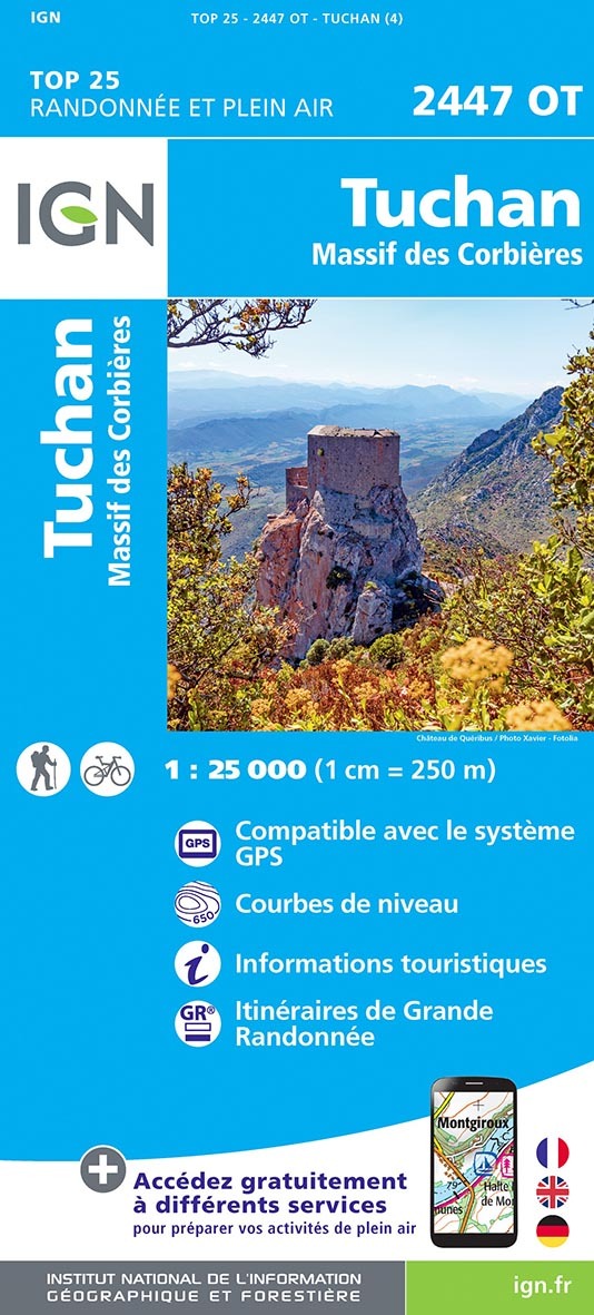 2447Ot Tuchan.Massif Des Corbieres - XXX - IGN