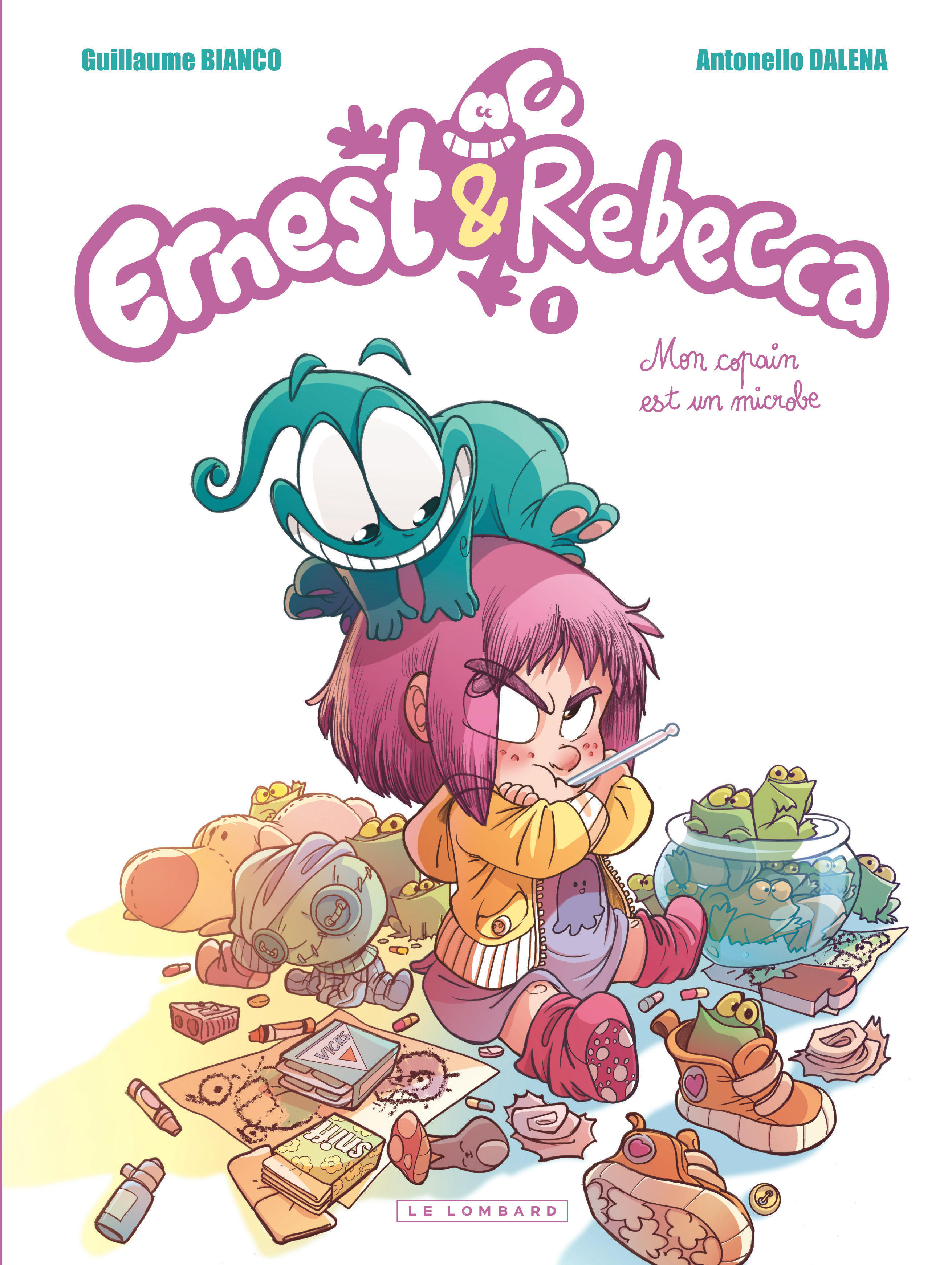 Ernest & Rebecca - Tome 1 - Mon copain est un microbe (Réédition avec nouvelle CV) -  Bianco Guillaume - LOMBARD