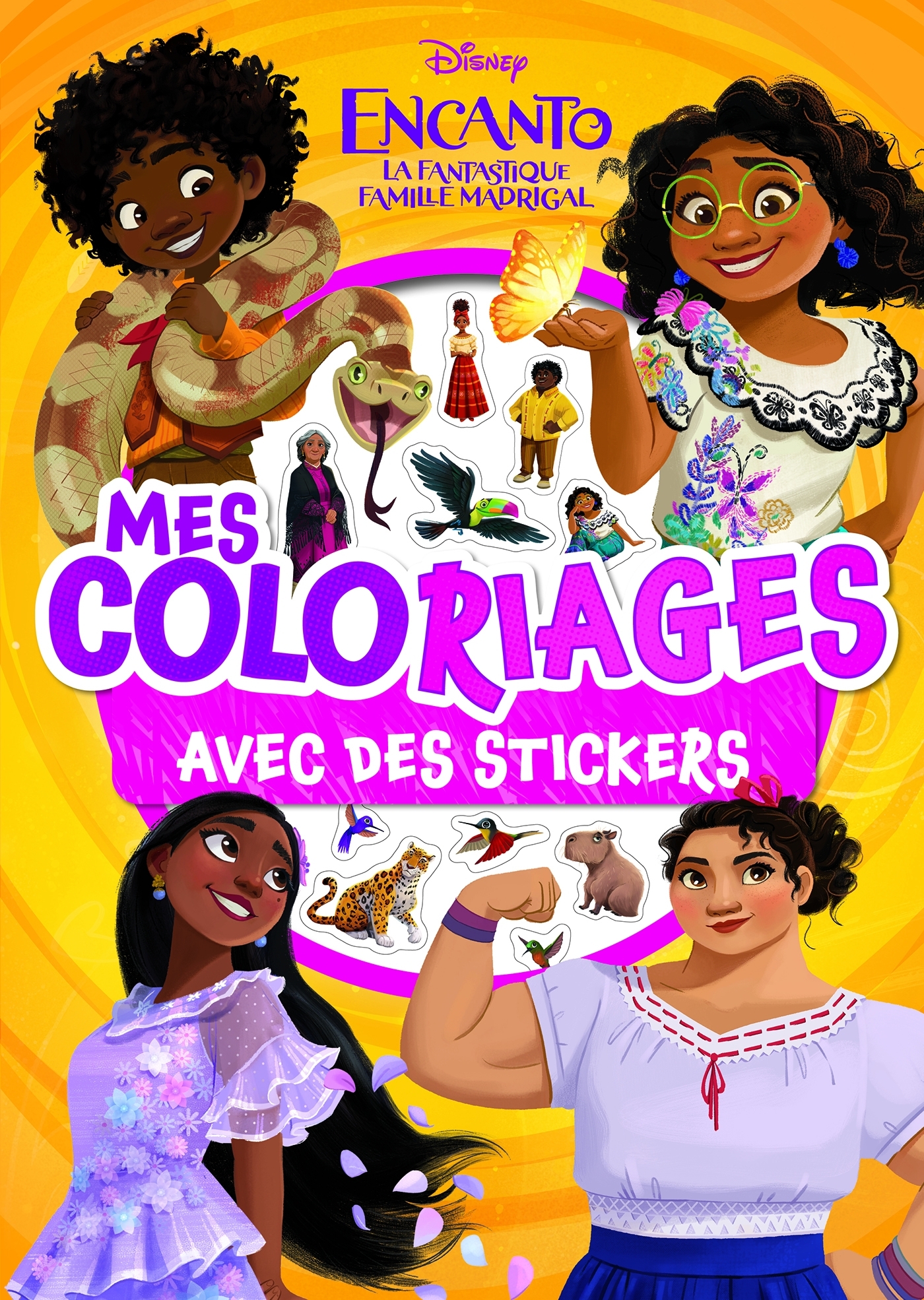 ENCANTO, LA FANTASTIQUE FAMILLE MADRIGAL - Mes Coloriages avec Stickers - Disney -  Collectif - DISNEY HACHETTE