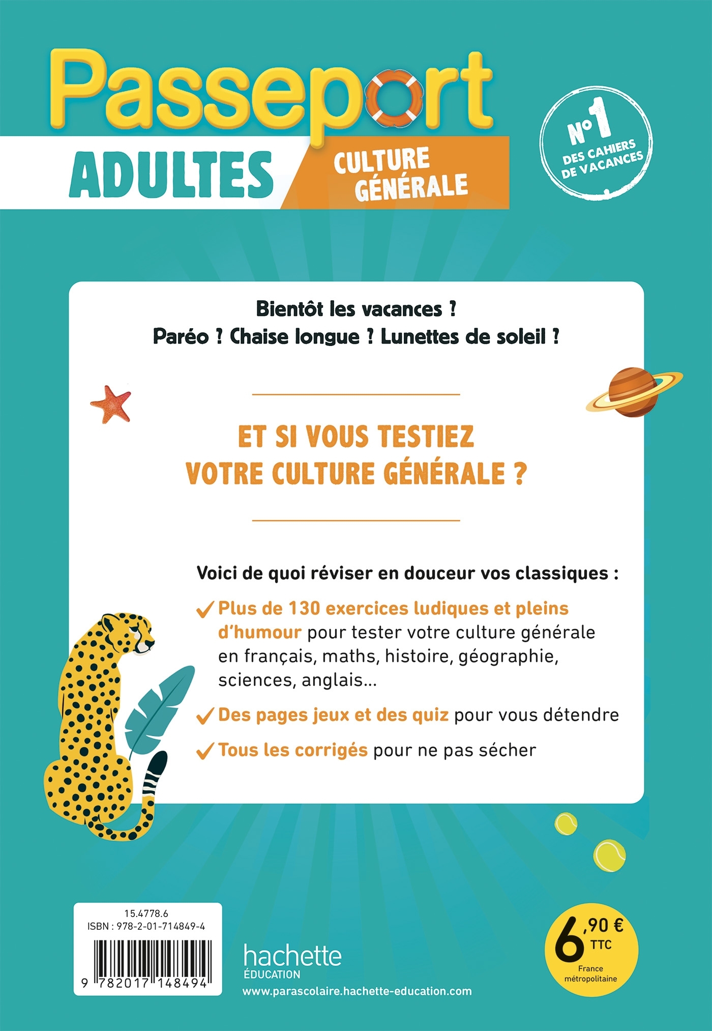 Passeport Adultes - Culture générale - Cahier de vacances 2024 - Agnès Scotto-Gabrielli - HACHETTE EDUC