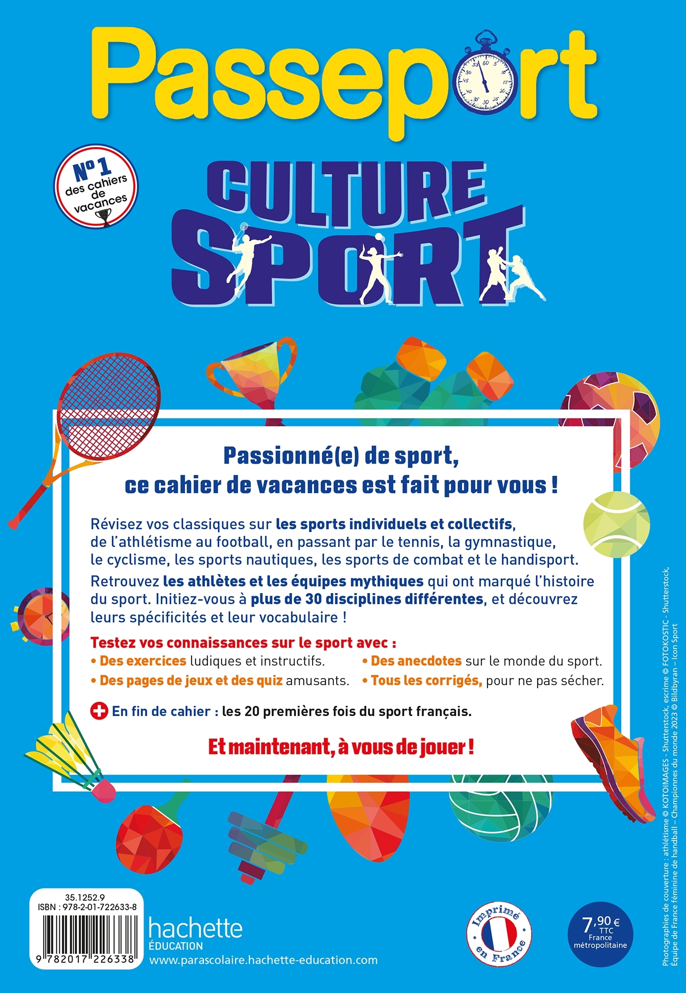 Passeport Adultes - Spécial Culture Sport - Cahier de vacances 2024 - Sandra Lebrun - HACHETTE EDUC