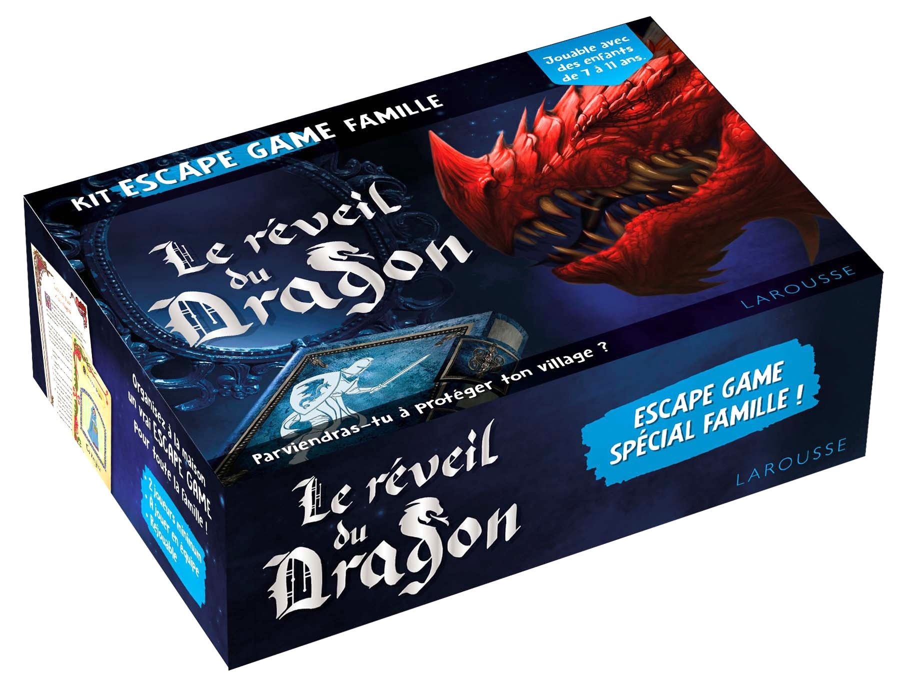 Kit escape game famille Le réveil du dragon -  Collectif - LAROUSSE