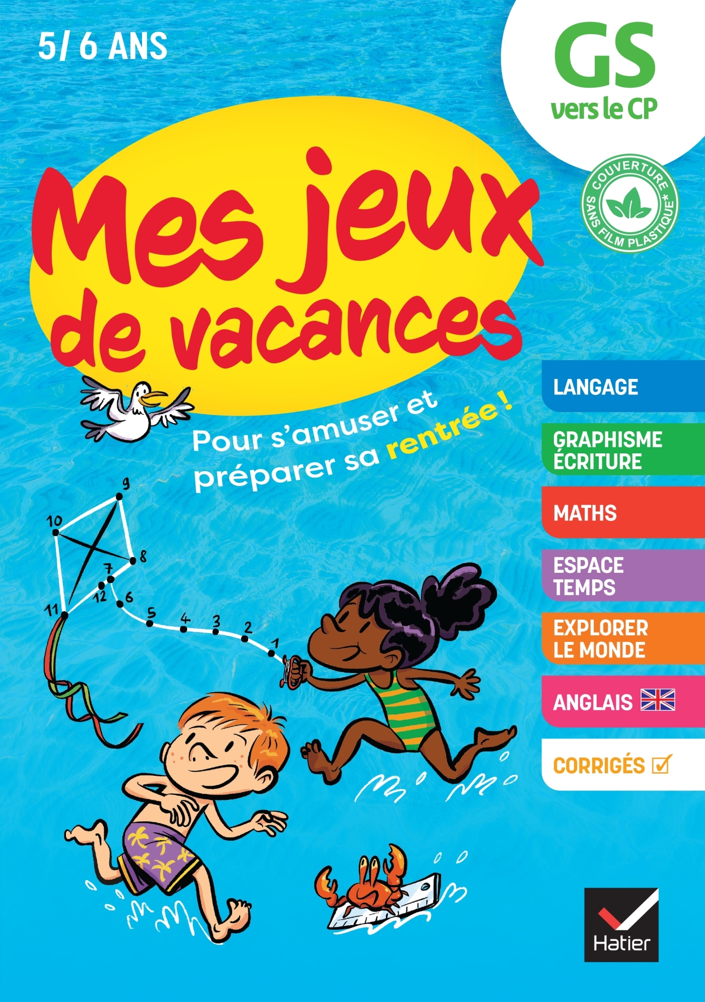 Mes jeux de vacances - Cahier de vacances 2025 de la GS vers le CP - Florence Doutremepuich - HATIER