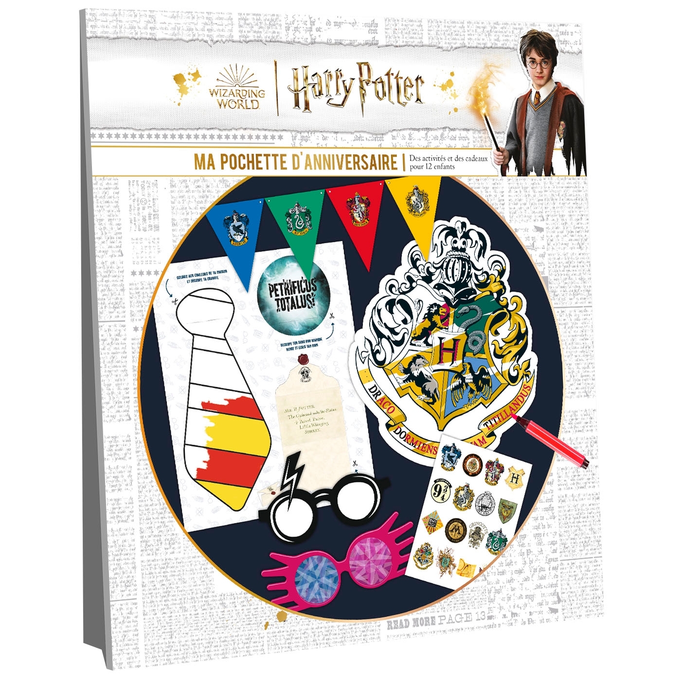 Harry Potter - Ma pochette d'anniversaire - Des activités et des cadeaux -  Playbac Éditions - PLAY BAC