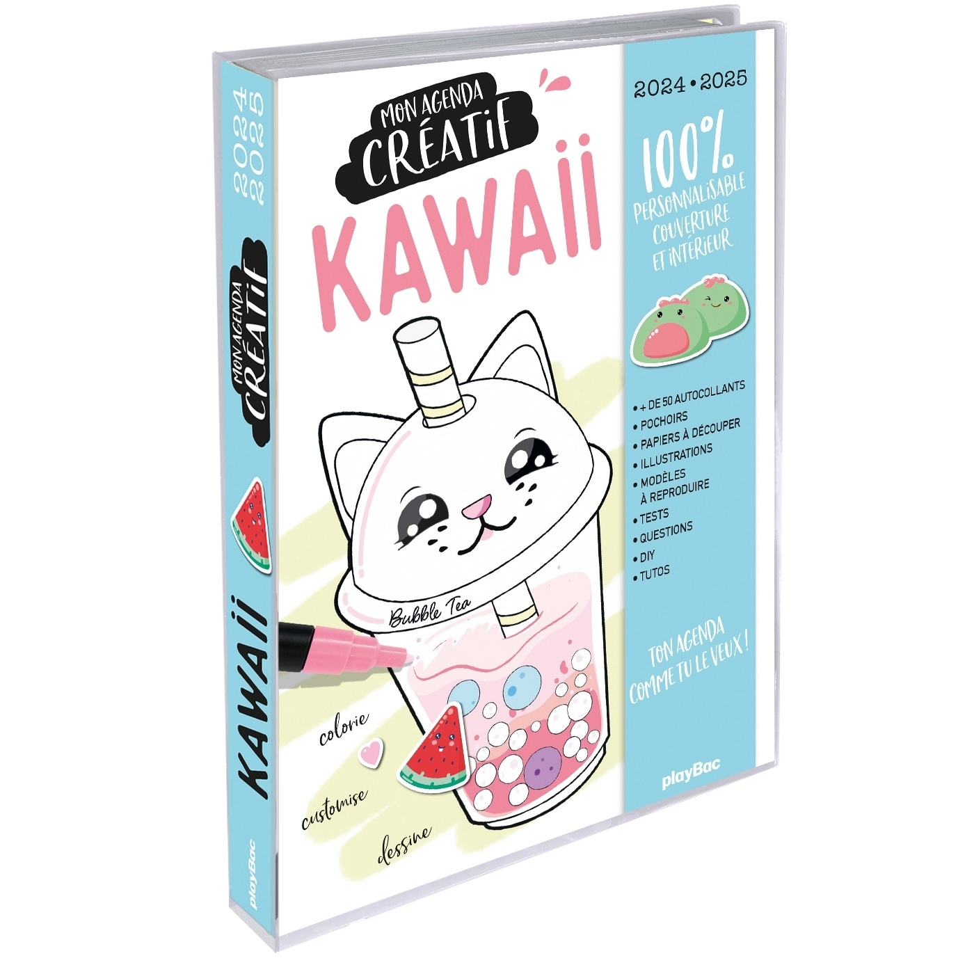 Mon agenda créatif Kawaii 2024-2025 -  Playbac Éditions - PLAY BAC