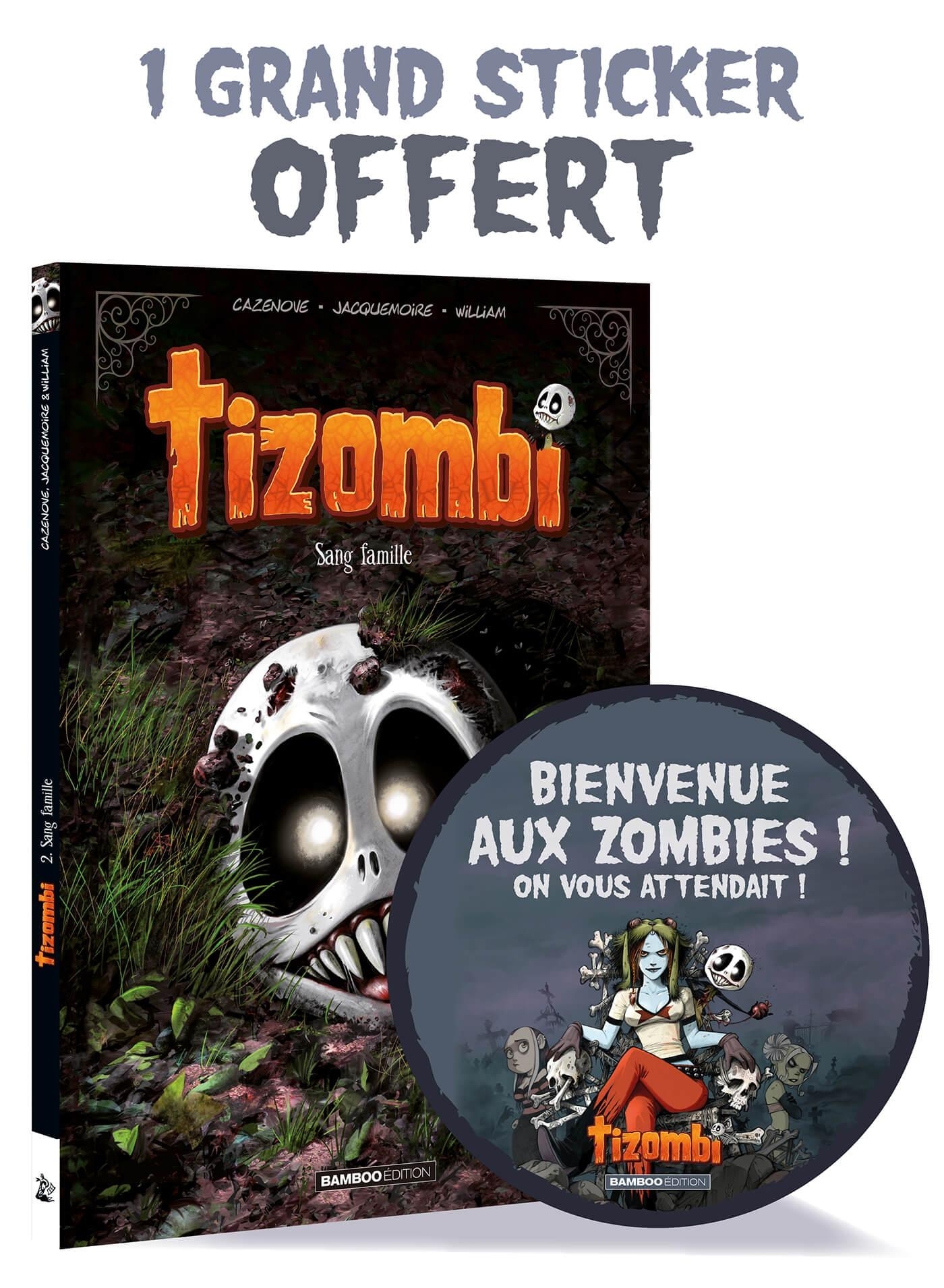 Tizombi - tome 02 + déco Halloween 2022 - Christophe Cazenove - BAMBOO