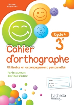 Cahier d'orthographe cycle 4 / 3e - éd. 2016 - Chantal Bertagna - HACHETTE EDUC