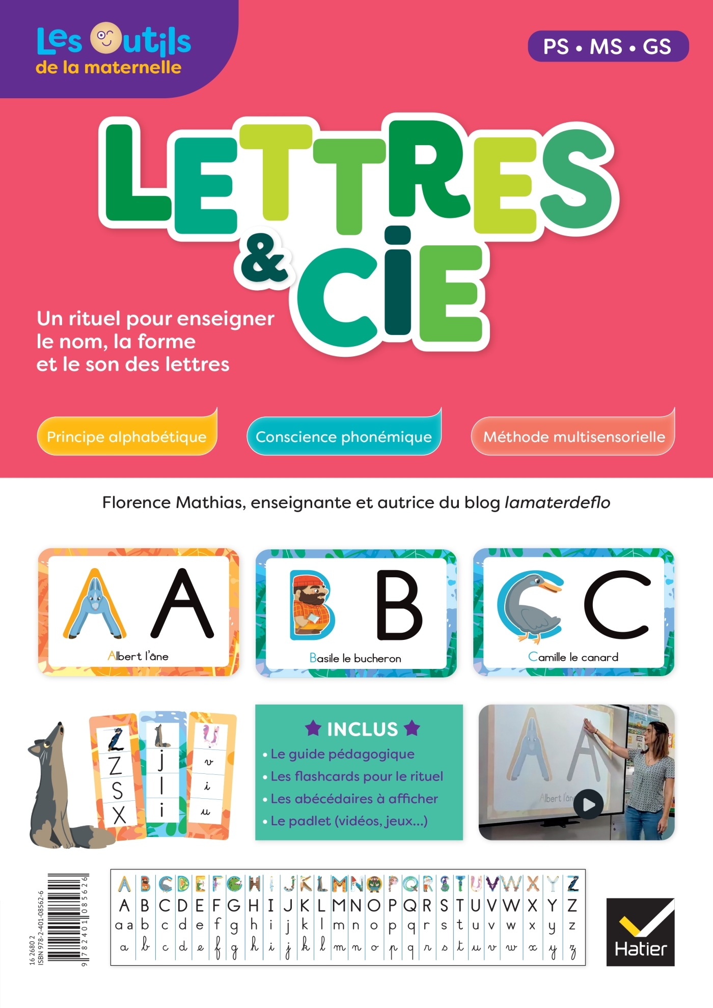 Lettres et compagnie - Français Maternelle Ed. 2022 - Guide pédagogique + flashcards - Mathias Florence - HATIER