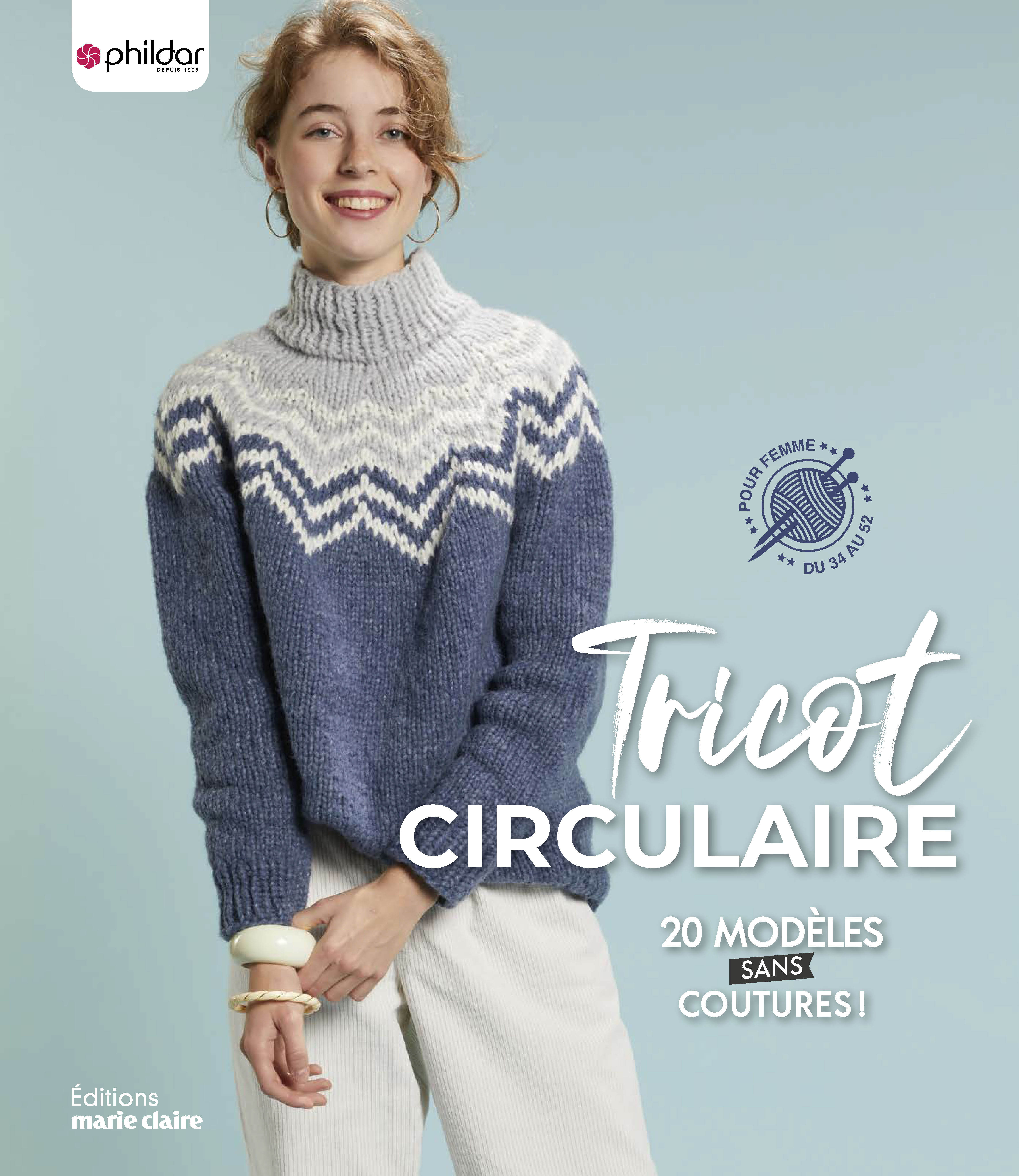 Tricot circulaire  - Yolaine Fournier - MARIE-CLAIRE