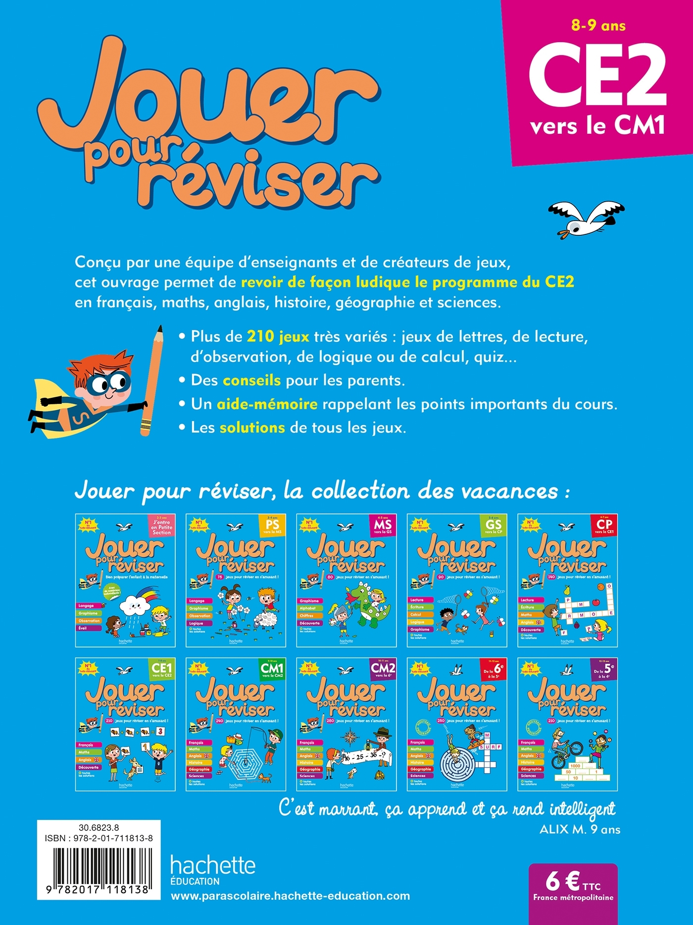 Jouer pour réviser - Du CE2 au CM1 - Cahier de vacances 2024 -   - HACHETTE EDUC