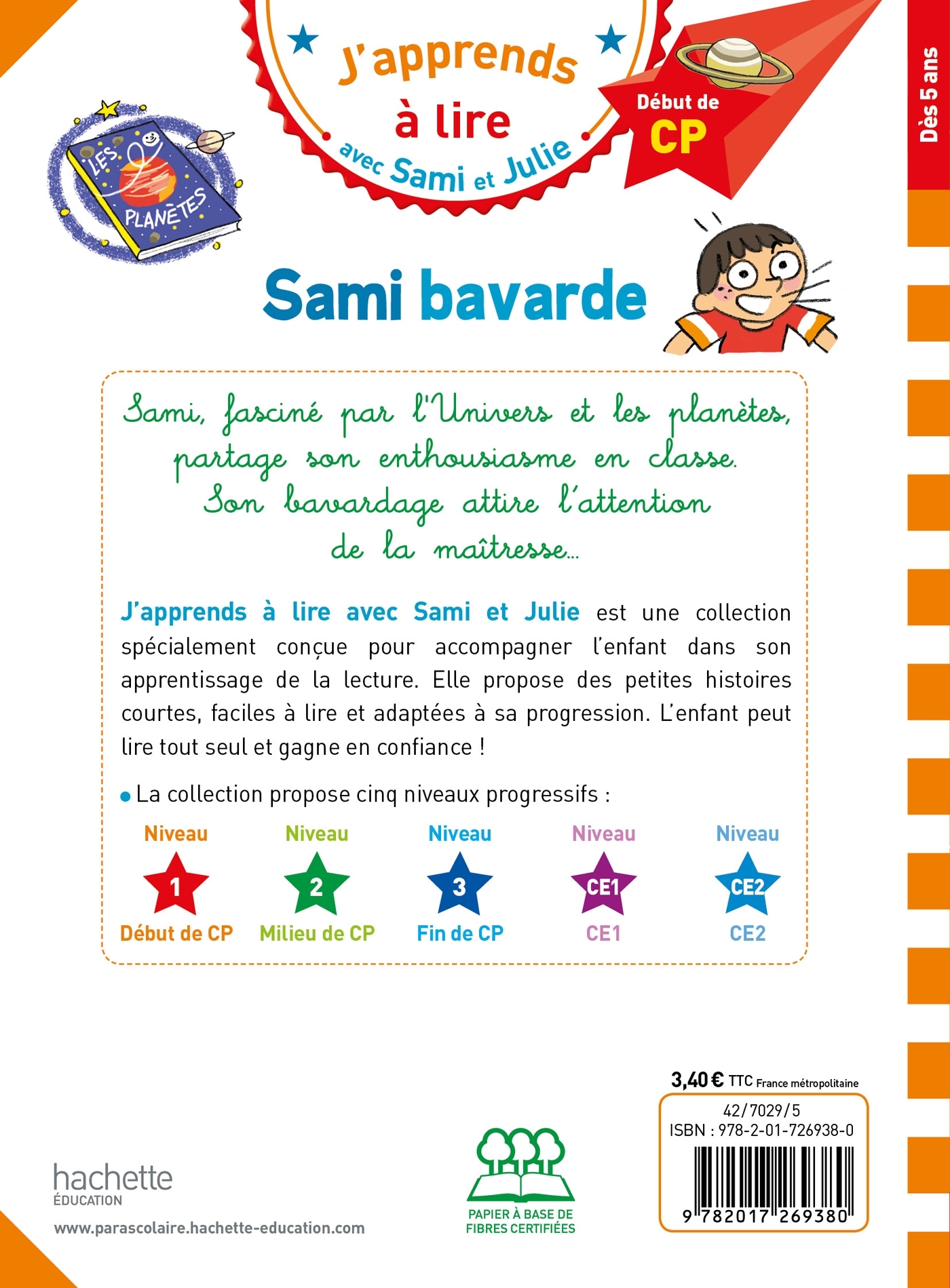 Sami et Julie CP niveau 1 Sami bavarde - Thérèse Bonté - HACHETTE EDUC