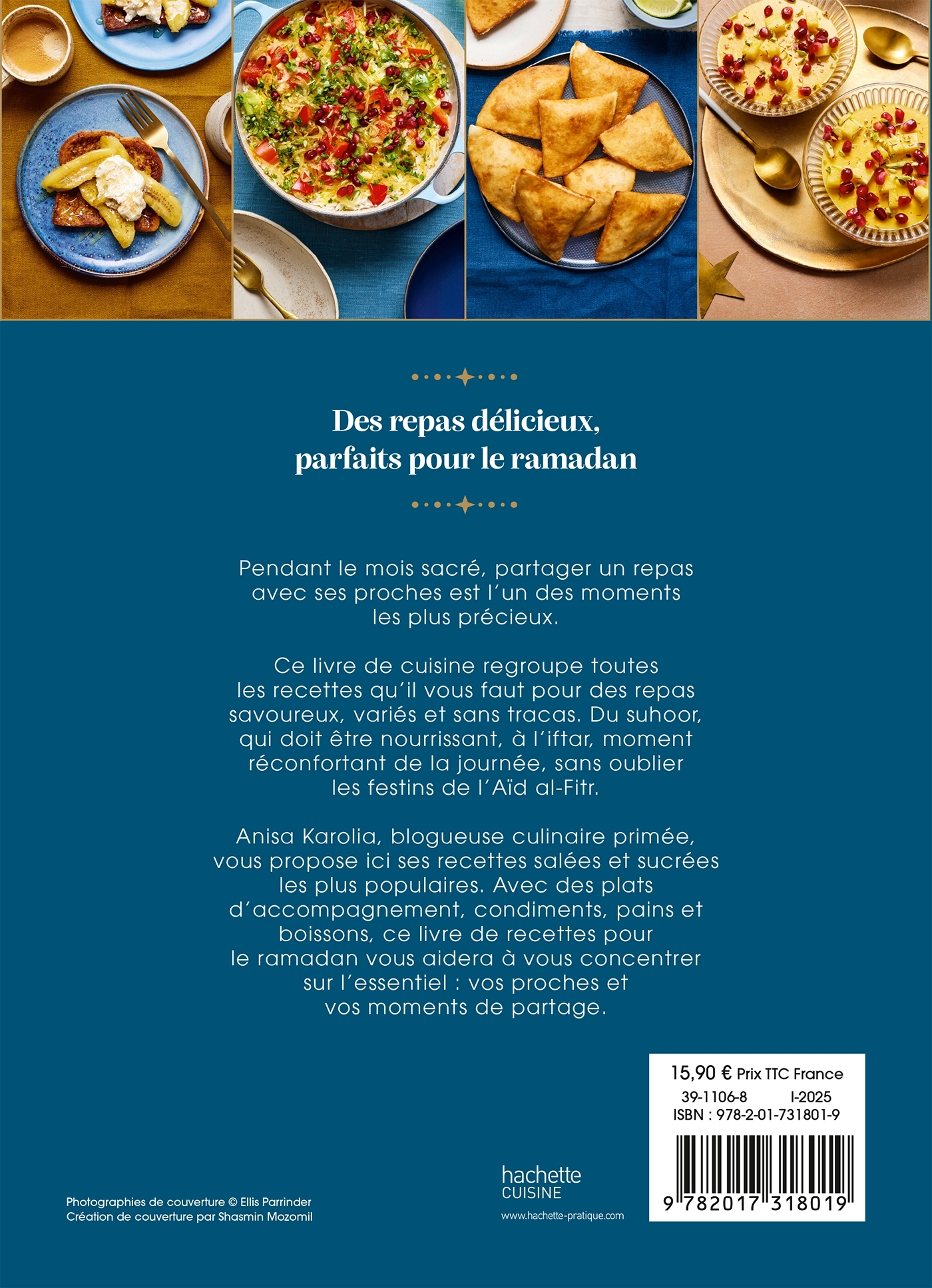 Cuisine du Ramadan - Anisa Karolia - HACHETTE PRAT