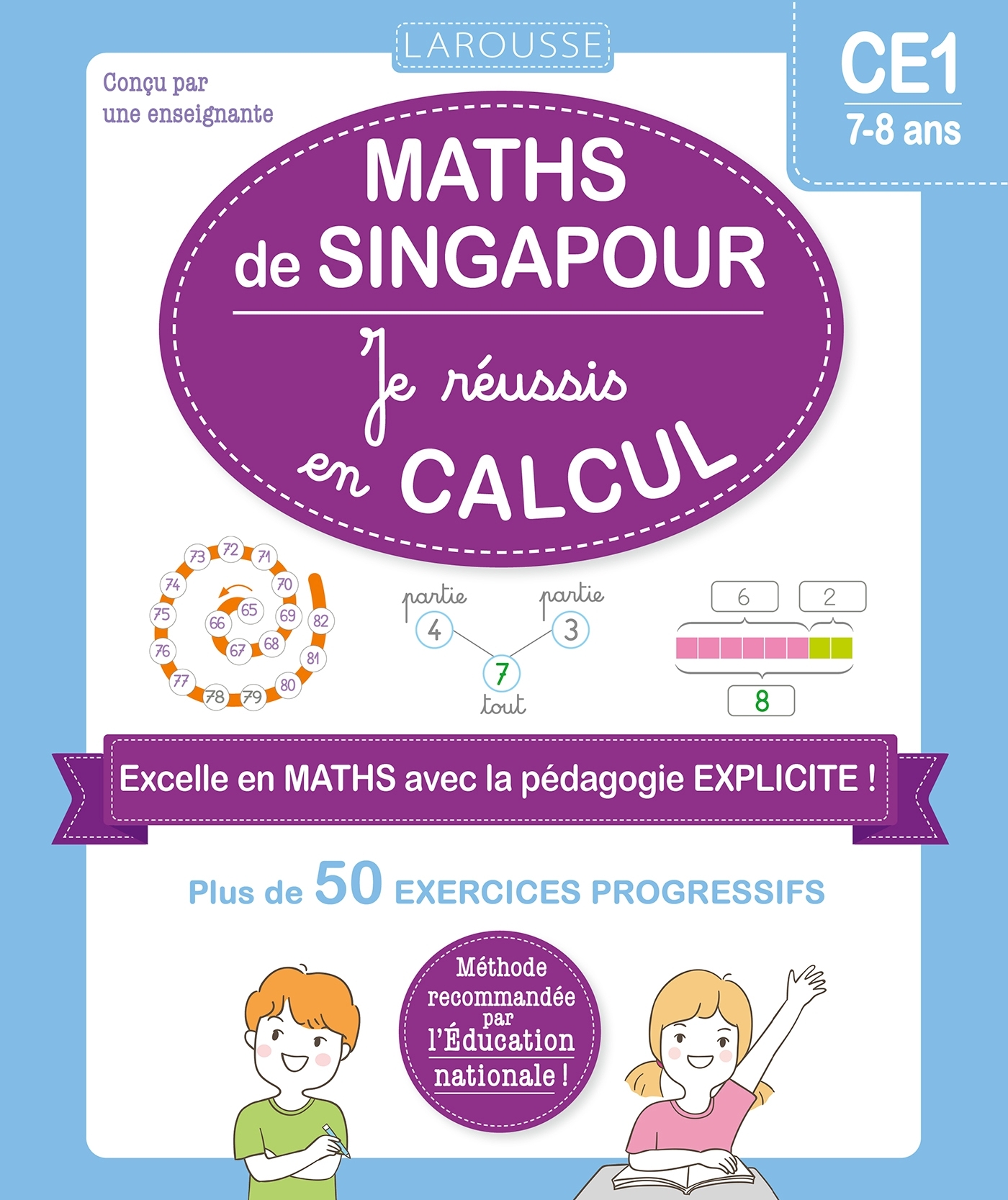 Maths de Singapour - Je réussis en calculs - CE1 -  Collectif - LAROUSSE