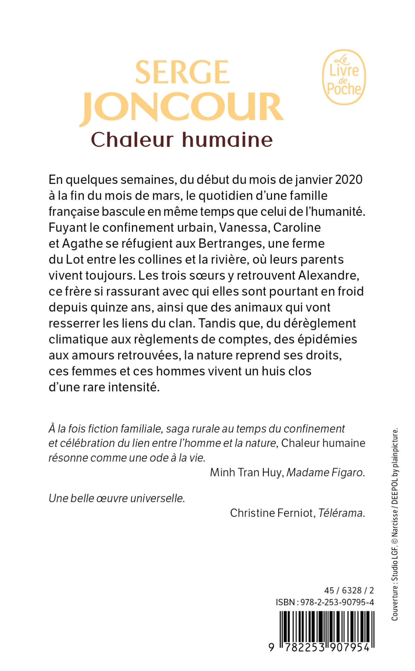 Chaleur humaine - Serge Joncour - LGF