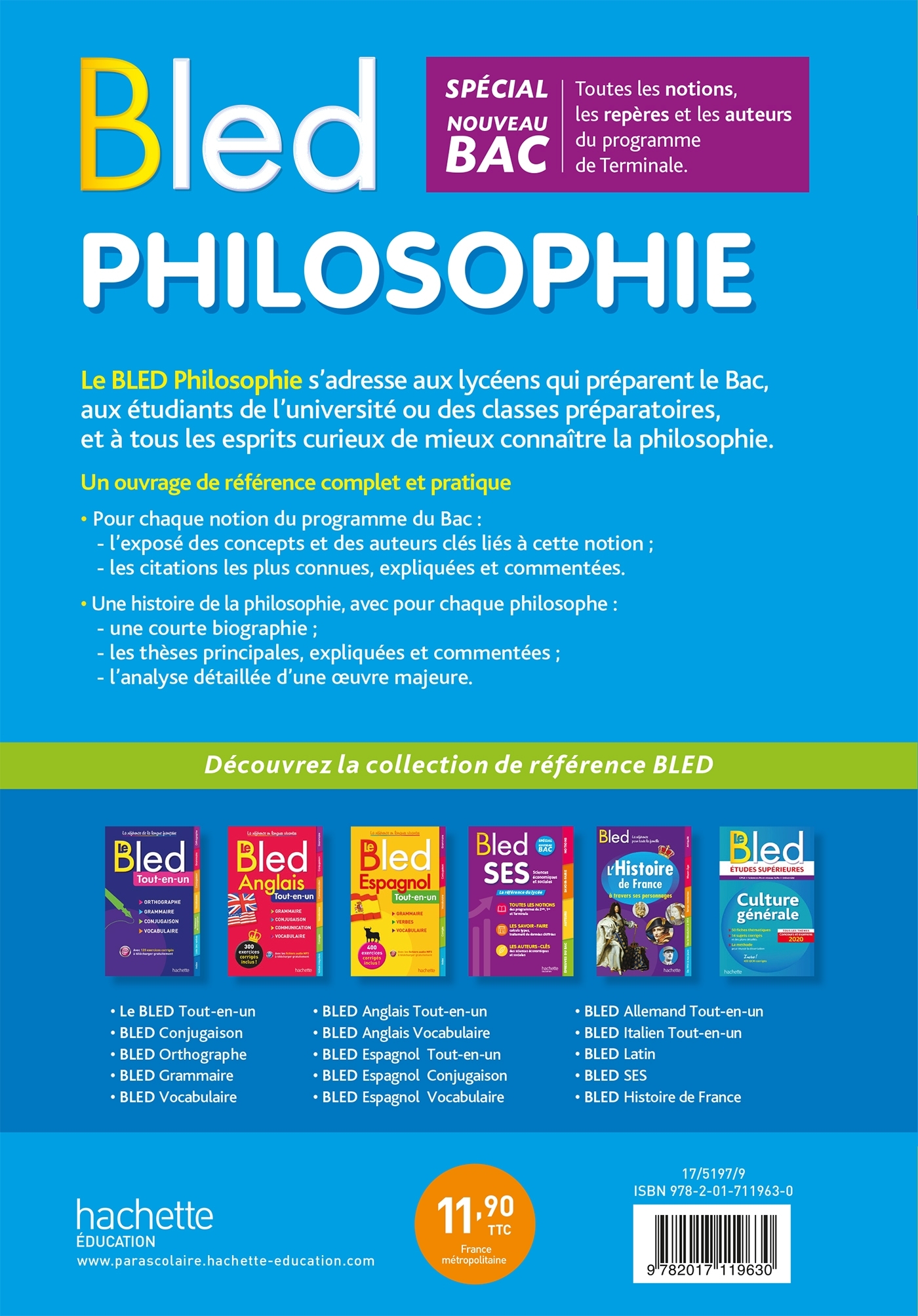 Bled Philosophie - Eric Marquer - HACHETTE EDUC