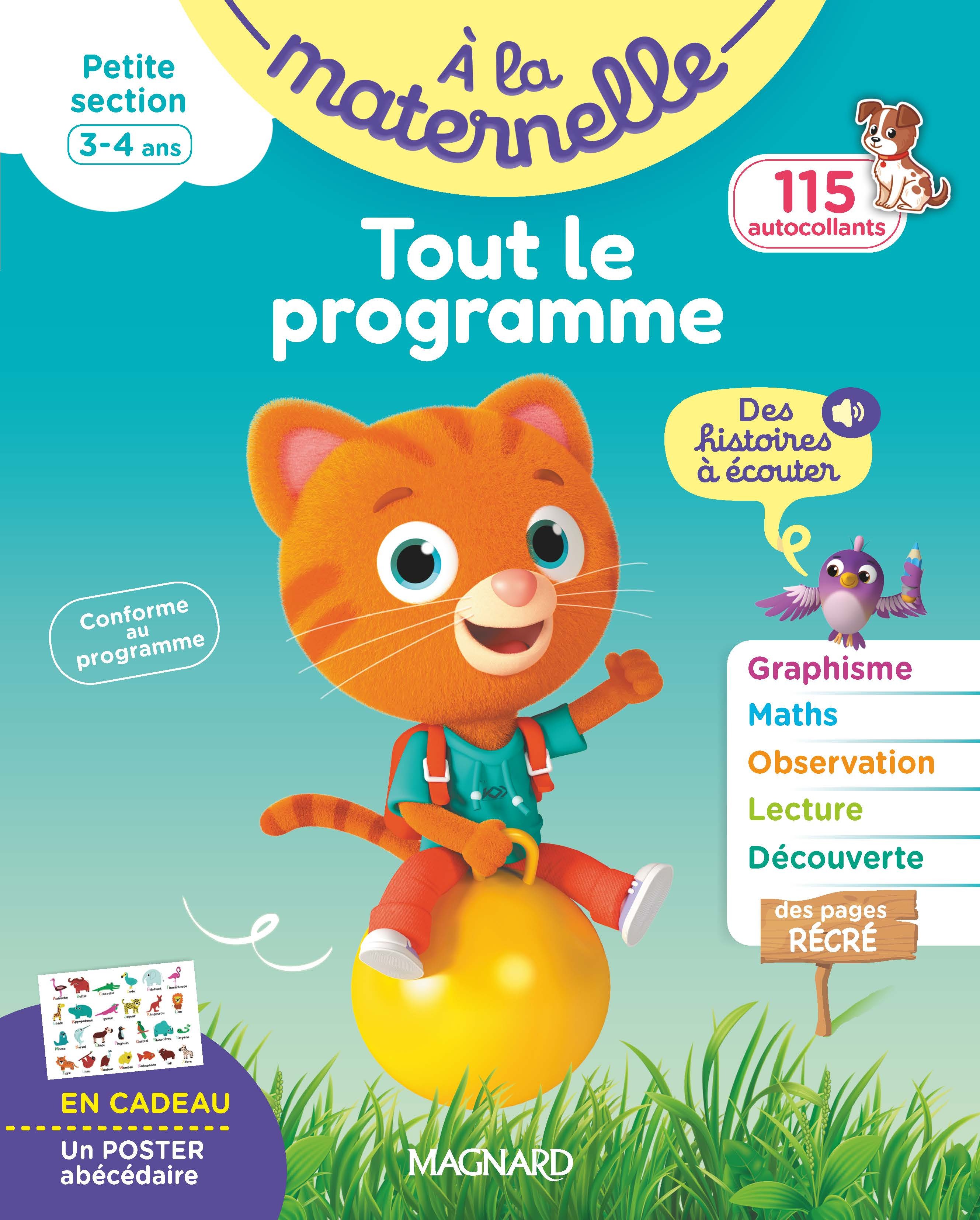 Tout le programme Petite section 3-4 ans - A la maternelle - Marie-Françoise Mornet - MAGNARD