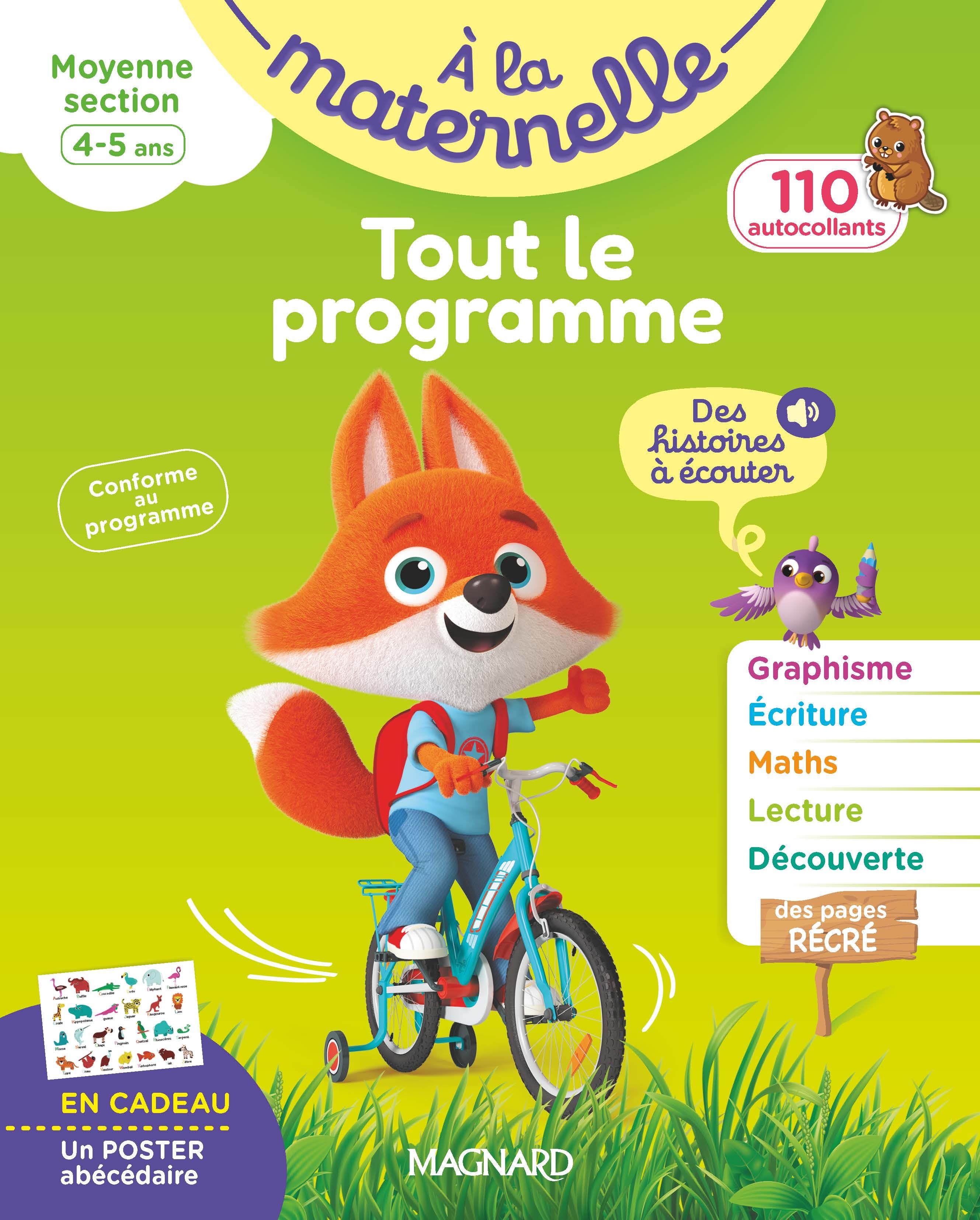 Tout le programme Moyenne section 4-5 ans - A la maternelle - Michèle Brossier - MAGNARD