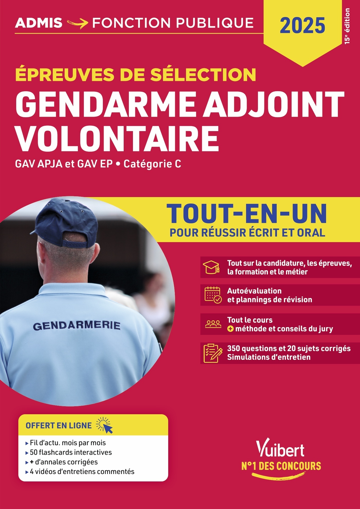 Épreuves de sélection Gendarme adjoint volontaire - Catégorie C - Tout-en-un - Bernadette LAVAUD - VUIBERT