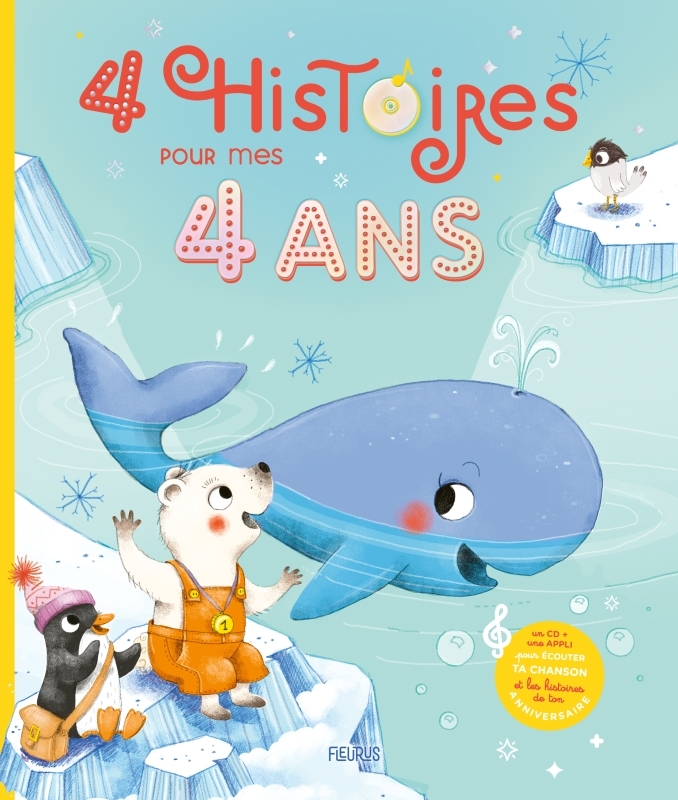 4 histoires pour mes 4 ans (+ CD) - Karine-Marie Amiot - FLEURUS