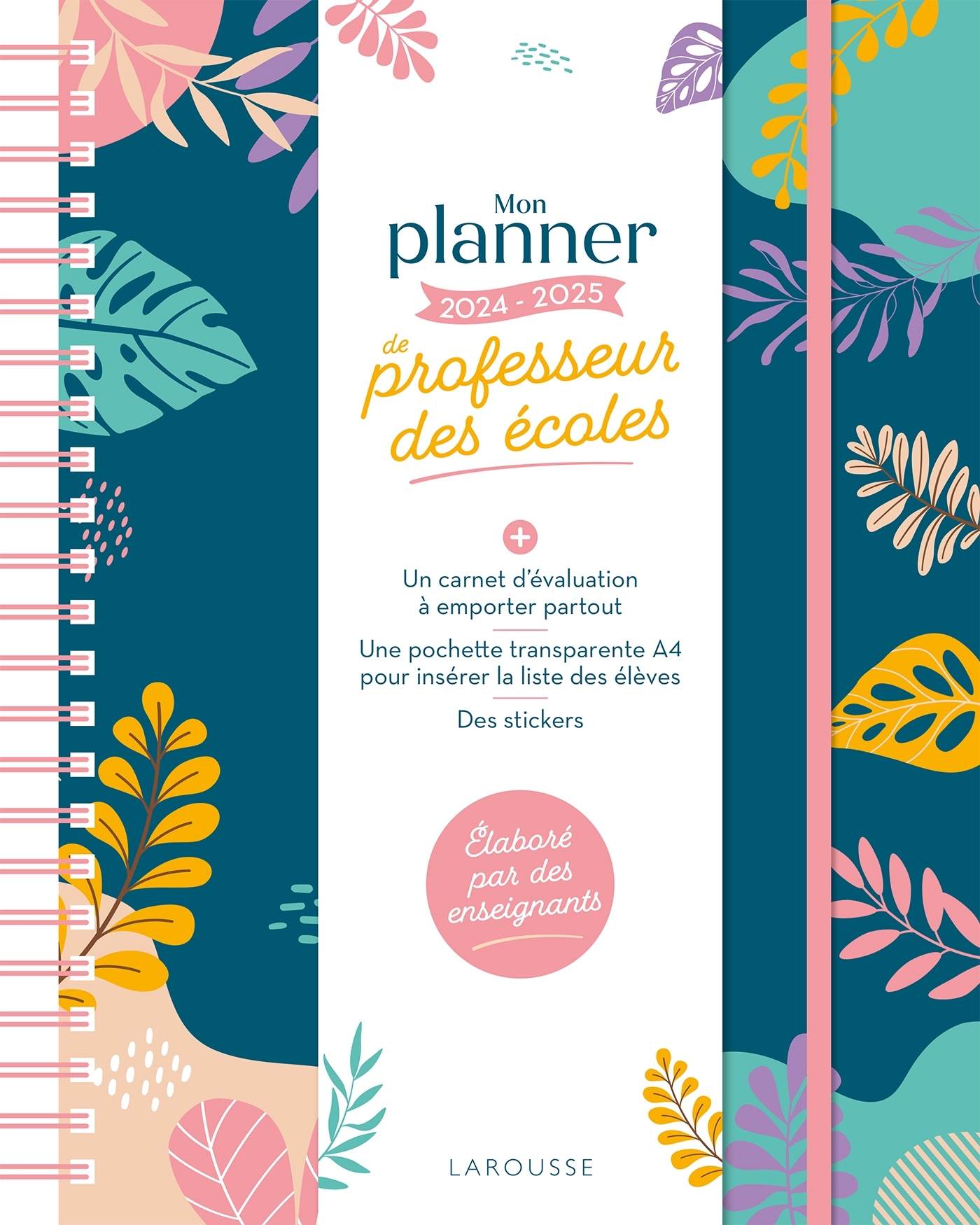 Mon planner de professeur des écoles - 2024-2025 -  Maîtresse P - LAROUSSE